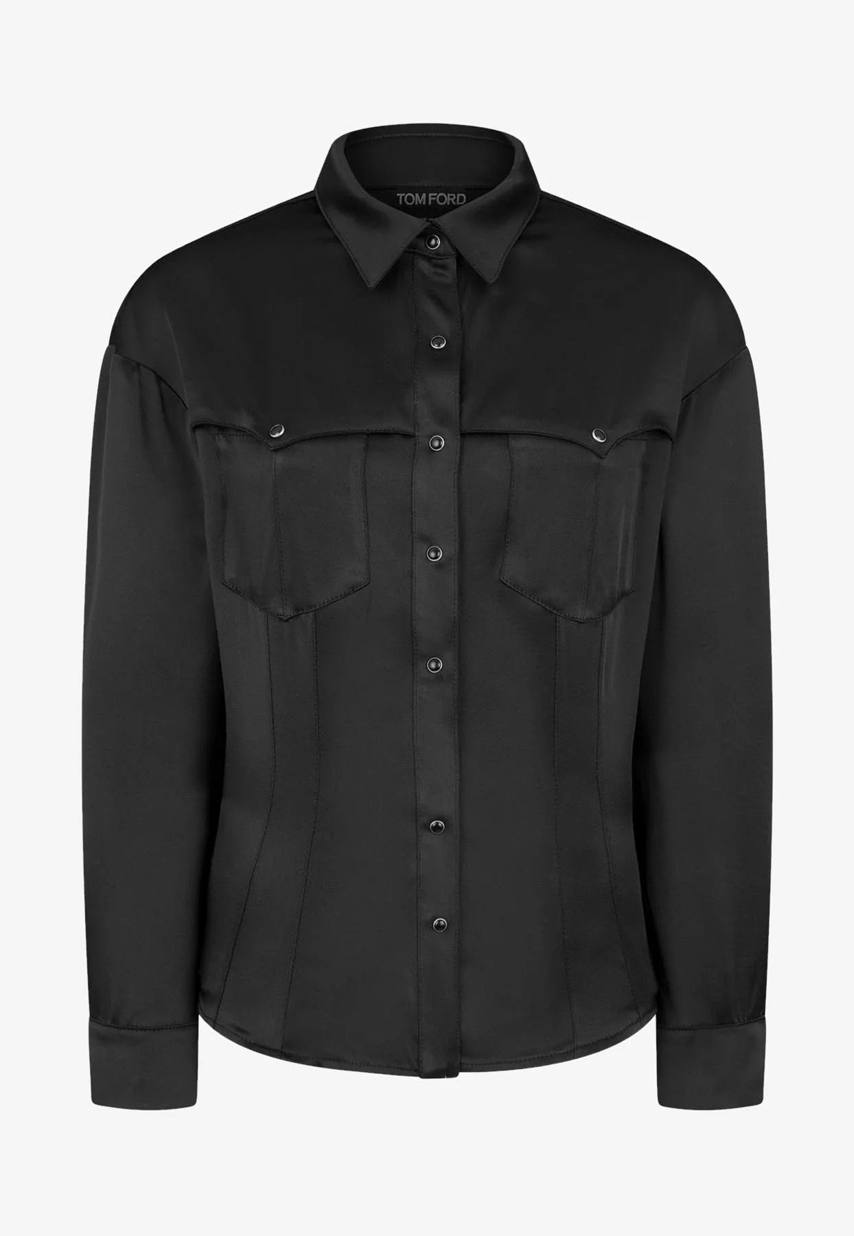Tom Ford o1w1db10225 CAD026 Shirt in Black Size XS / US 0-2 / IT 36-38 - 1 Thumbnail