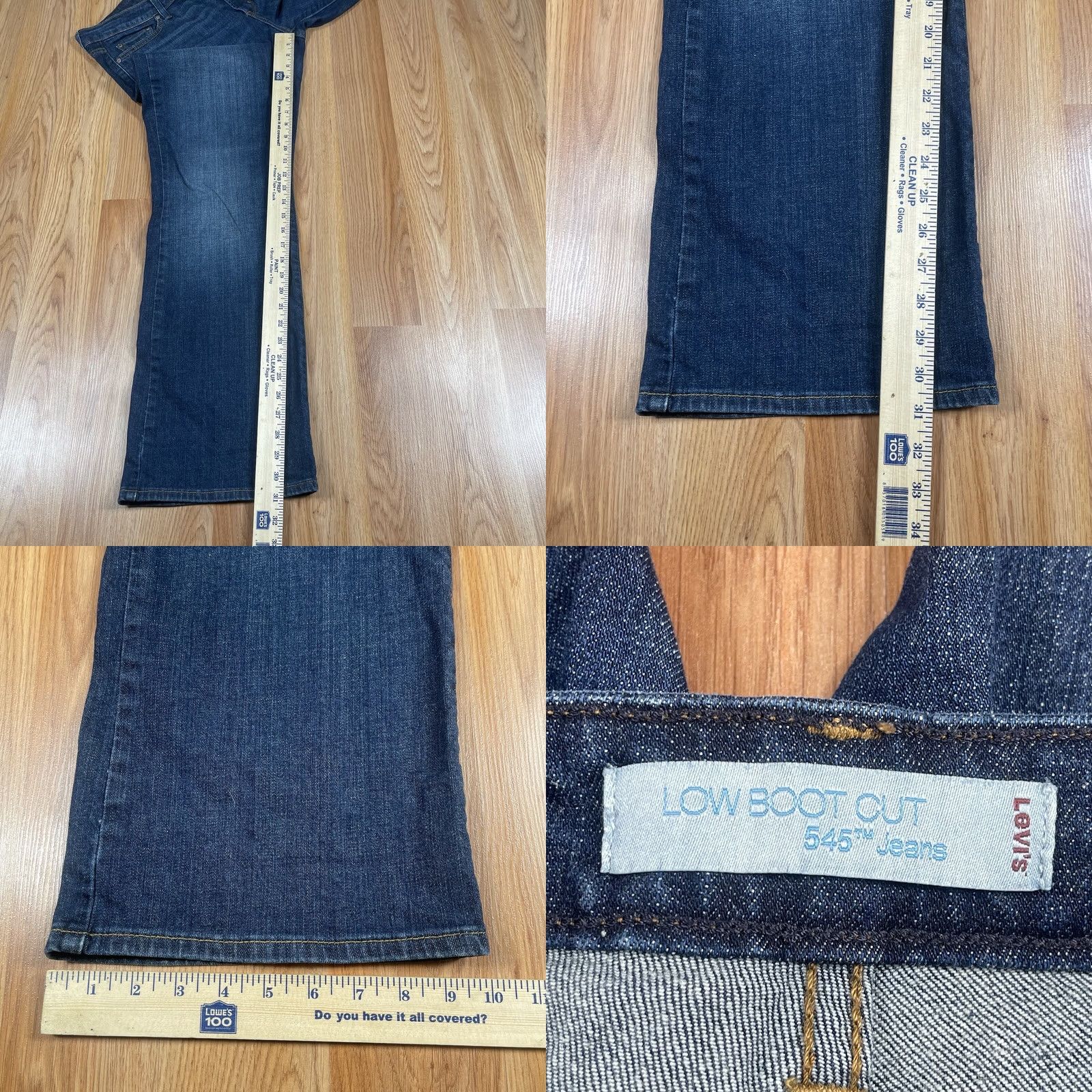 Levi's Levi's Womens 16M Bootcut Jeans Blue Wash Denim Pants Stretch Mid Rise Size 38" / US 16 / IT 52 - 8 Thumbnail