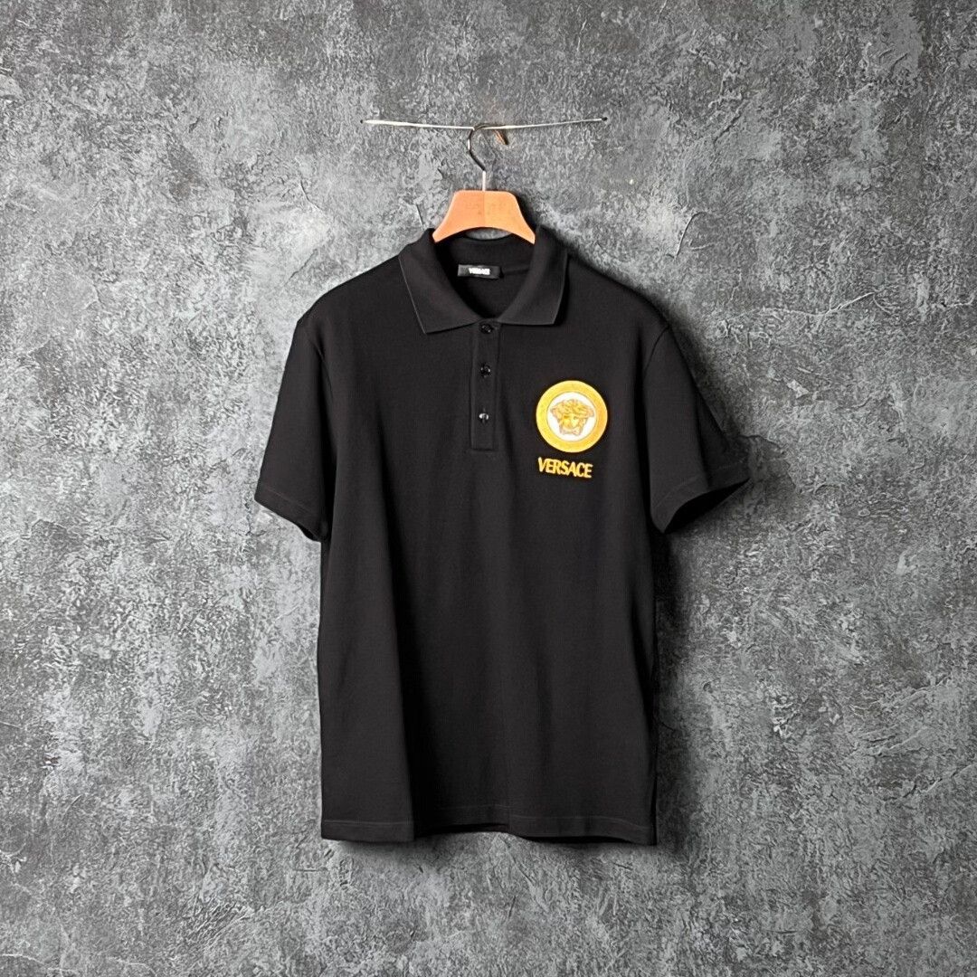 Versace Versace Cotton Embroidered Polo s Men Size US S / EU 44-46 / 1 - 1 Thumbnail