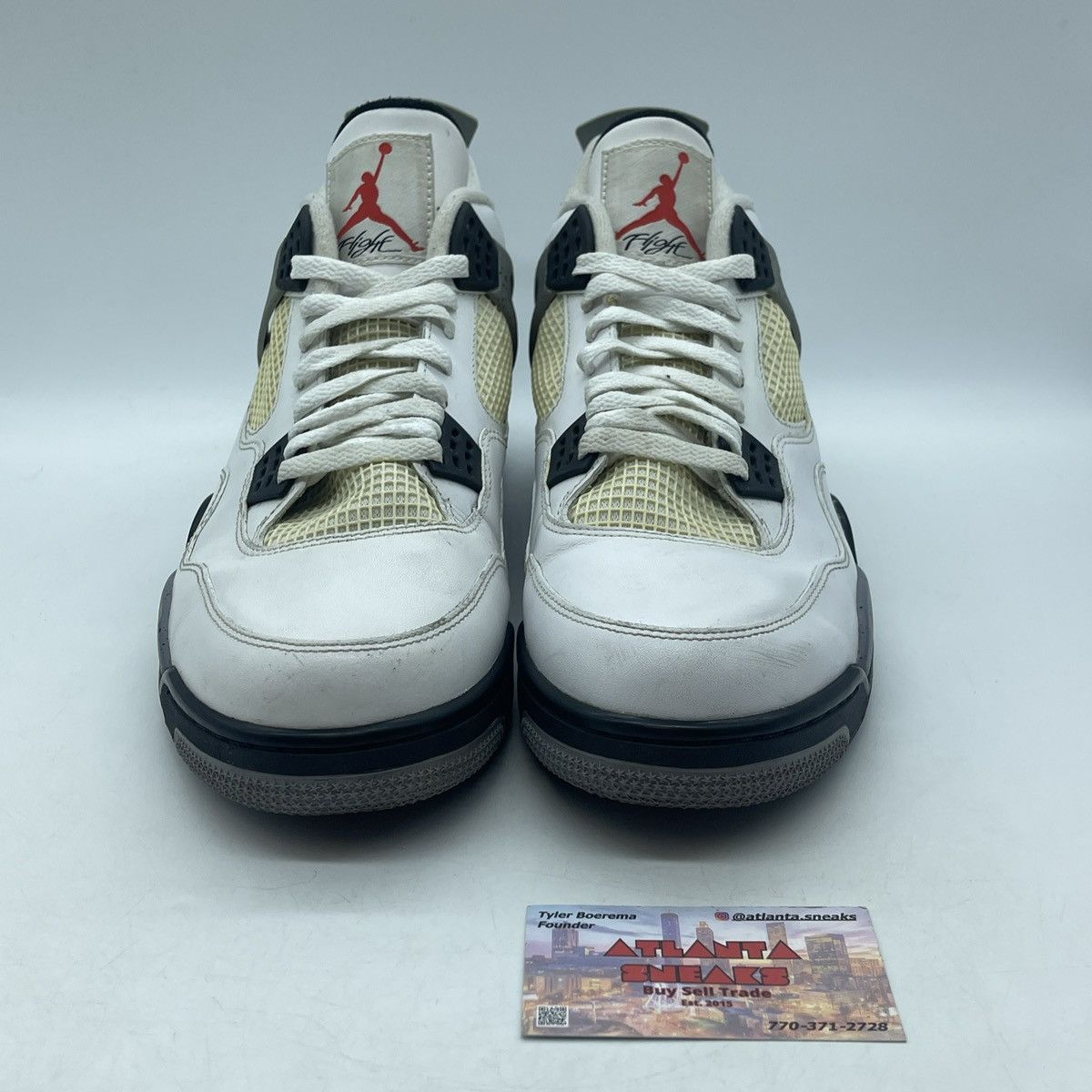 Jordan Brand Air Jordan 4 white cement Size US 14 / EU 47 - 2 Thumbnail