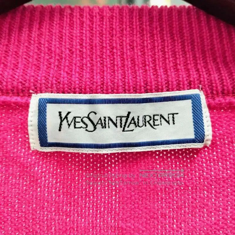 Yves Saint Laurent YSL Pink Wool Knit Sweater Size M . Size M / US 6-8 / IT 42-44 - 3 Thumbnail