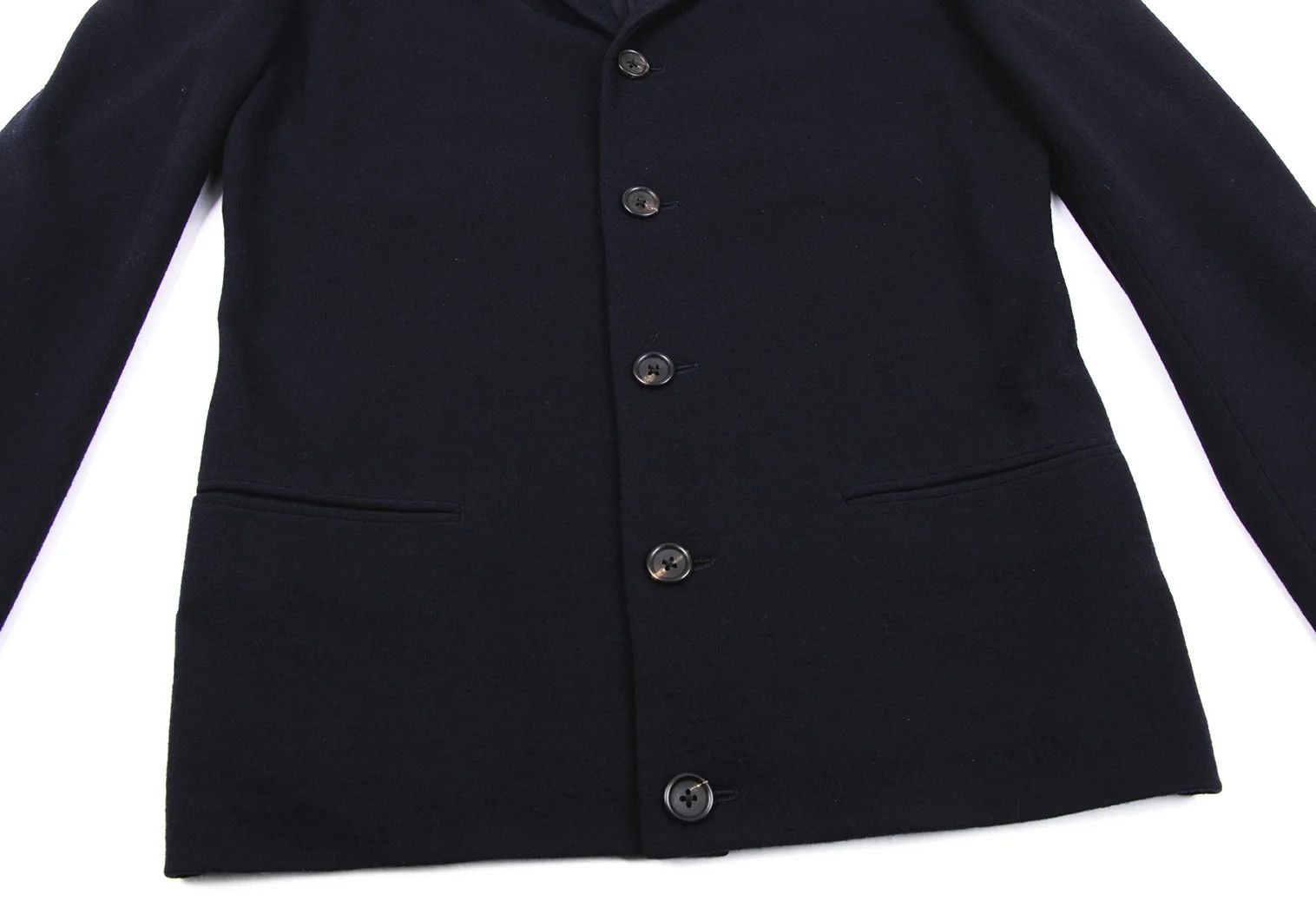 Yohji Yamamoto Yohji Yamamoto Wool Pocket Jacket Navy M Size US M / EU 48-50 / 2 - 8 Thumbnail