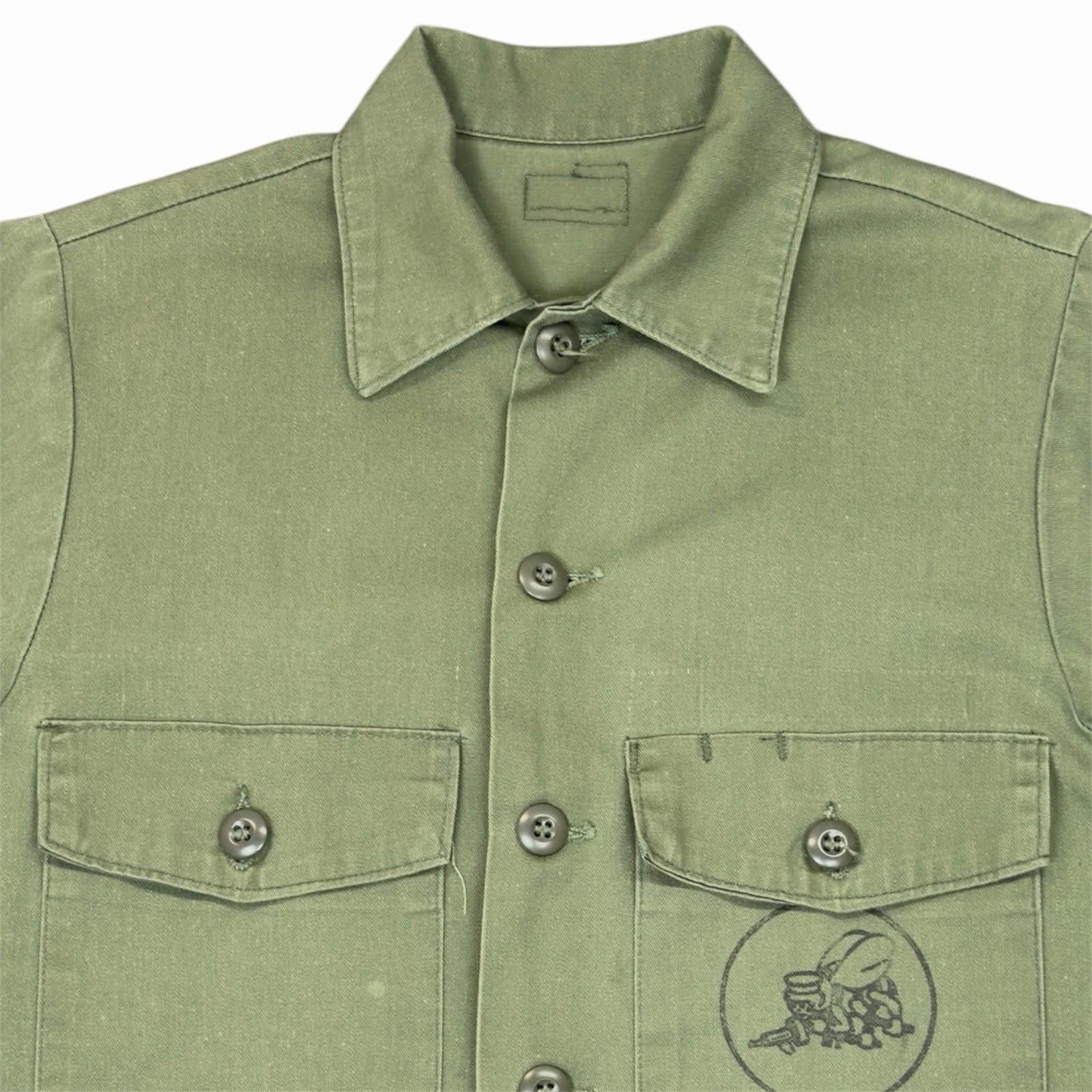 Other Seabees US Navy Battalion Military Uniform Shirt 21x29.5 Med Size ONE SIZE - 2 Thumbnail