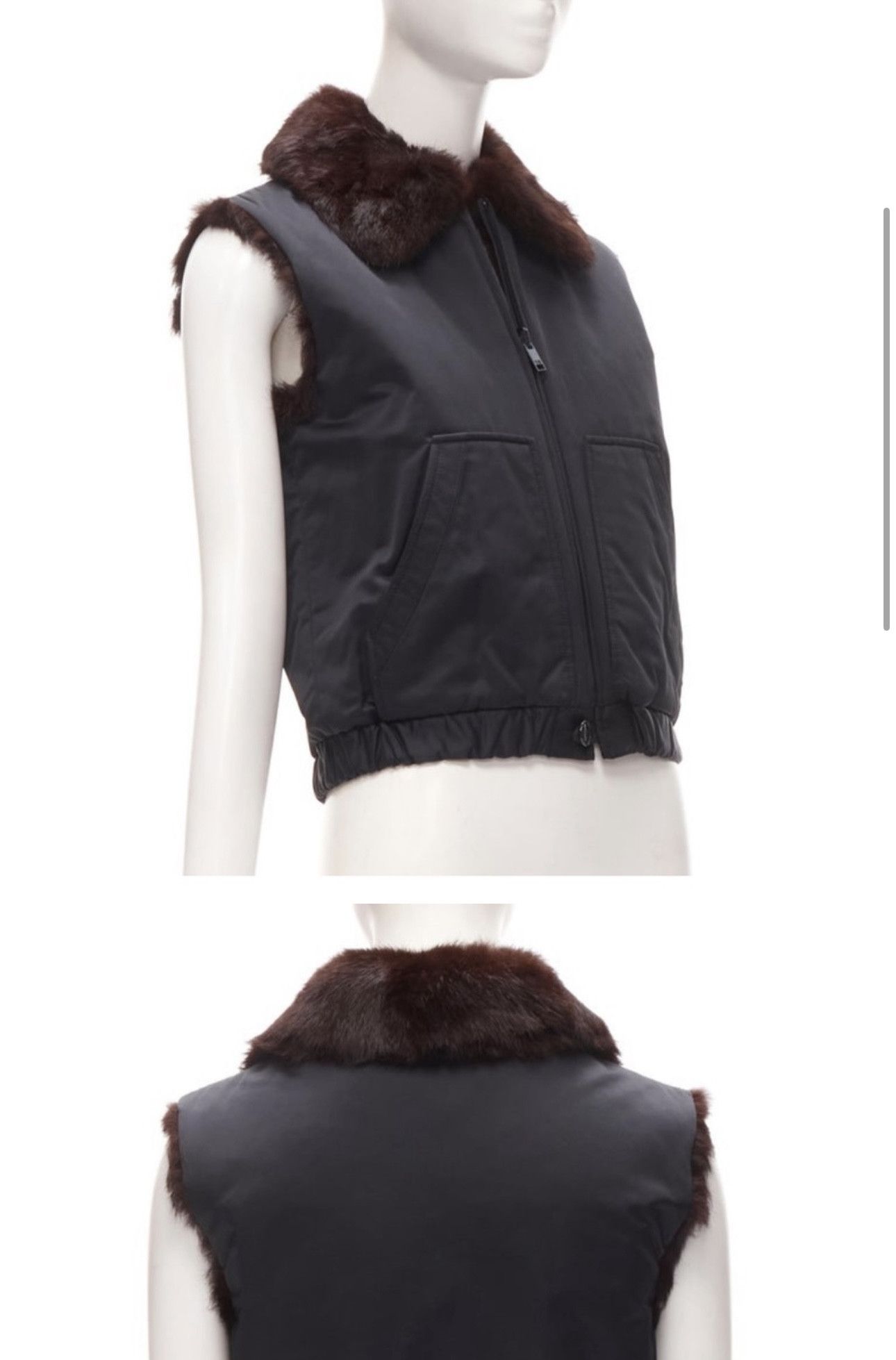 Y-3 Y-3 Archive Yohji Yamamoto FW2007 Reversible Rabbit Fur Vest Size S / US 4 / IT 40 - 3 Thumbnail