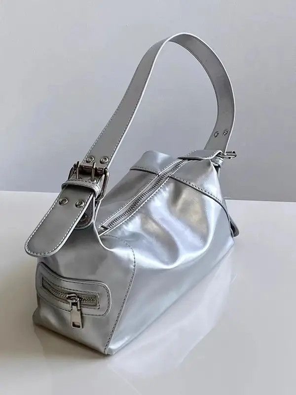 Designer × Japanese Brand Retro y2k versatile shoulder bag women's silver Size ONE SIZE - 4 Thumbnail