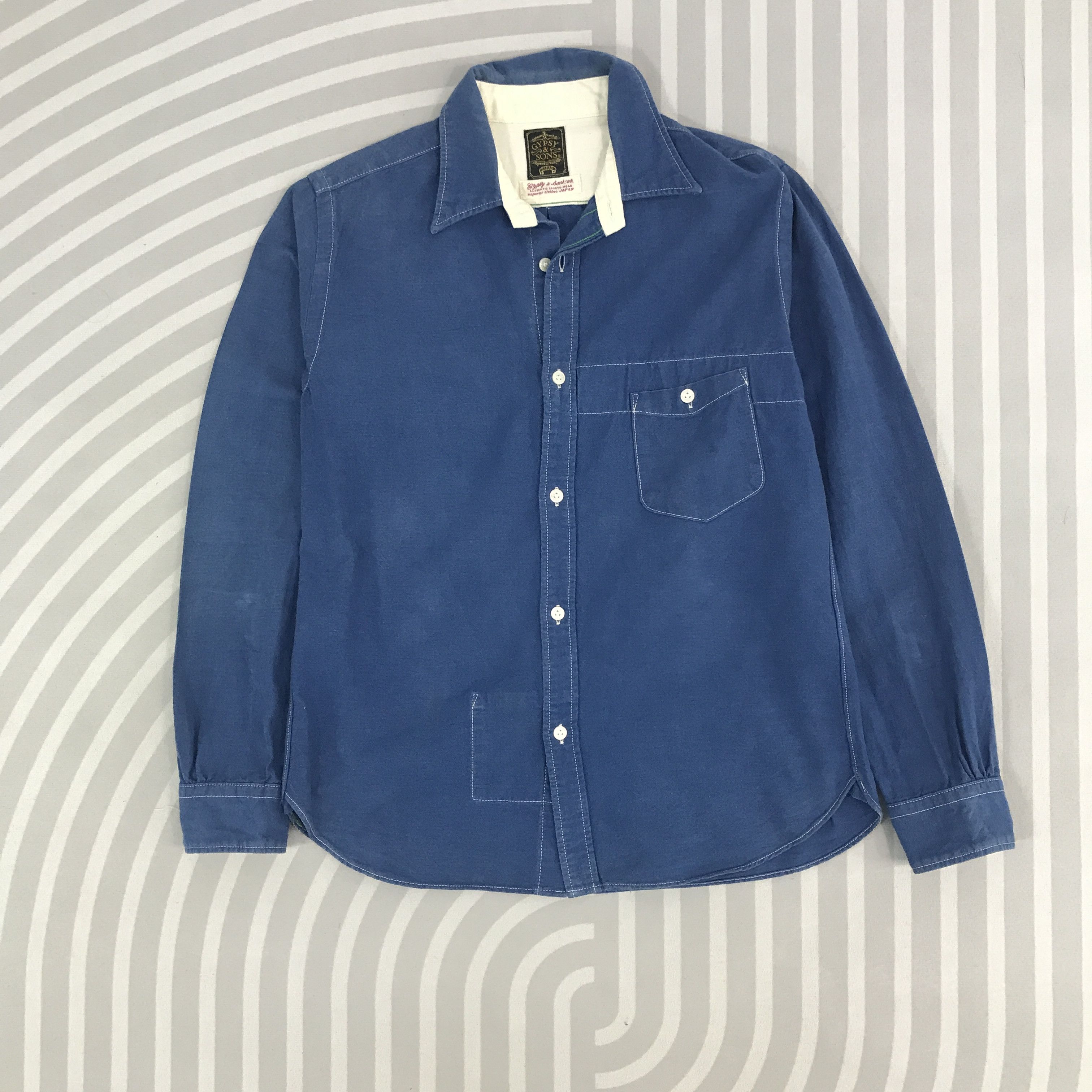 Gypsy × Indigo × Japanese Brand Vintage Gypsy Japan indigo button up shirt Size US M / EU 48-50 / 2 - 1 Thumbnail