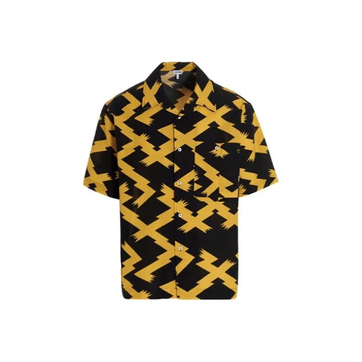 Loewe Loewe Geometric Print Short Sleeve Shirt Size US S / EU 44-46 / 1 - 1 Thumbnail