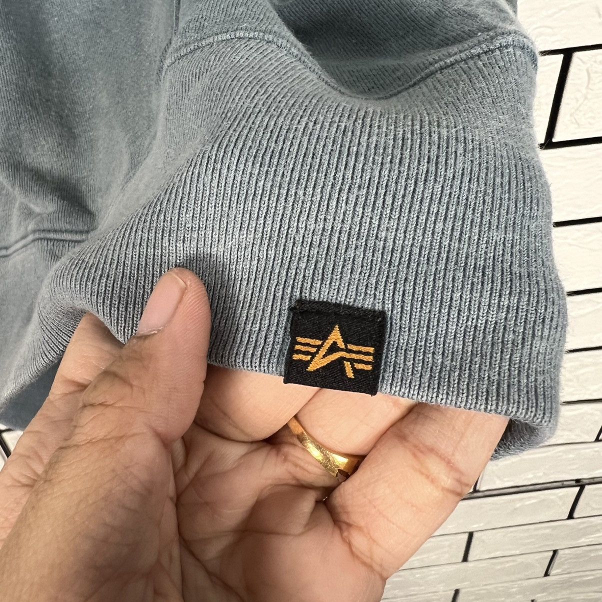 Alpha Industries ALPHA INDUSTRIES Box Logo Pullover Hoodies #4045-C184 Size US XL / EU 56 / 4 - 7 Thumbnail