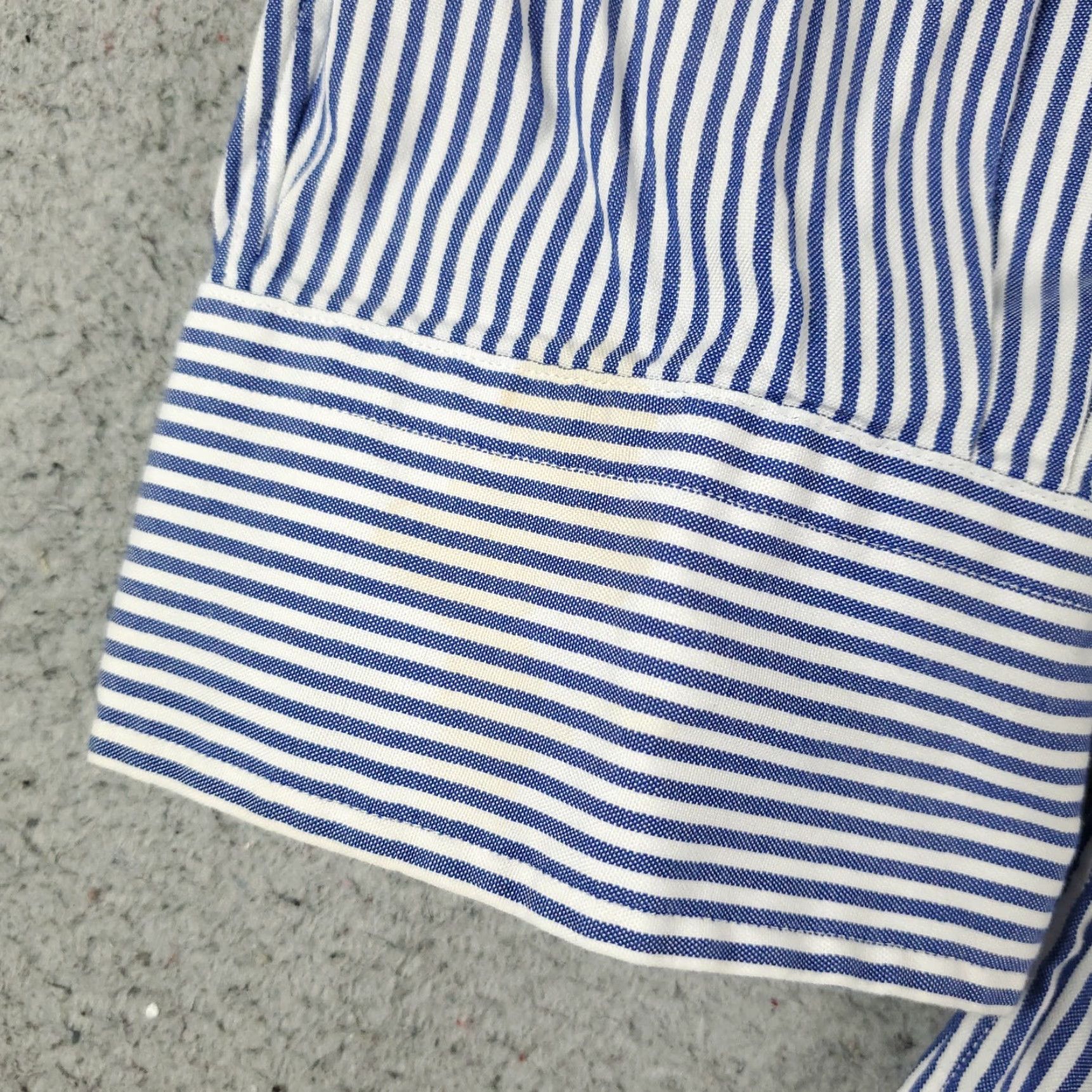 Ralph Lauren Ralph Lauren Shirt Mens Size 16.5 Blue Striped Dress Button Up Long Sleeve - Regular Fit, Non-Iron, Pockets, Classic American Style Mens Clothing Size 42R - 7 Thumbnail