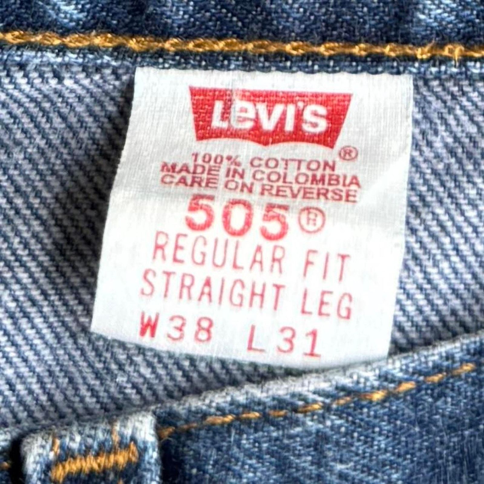 Levi's × Levi's Vintage Clothing Vintage Levi’s 505 Regular Fit Straight Leg Denim Jeans Size US 36 / EU 52 - 4 Thumbnail