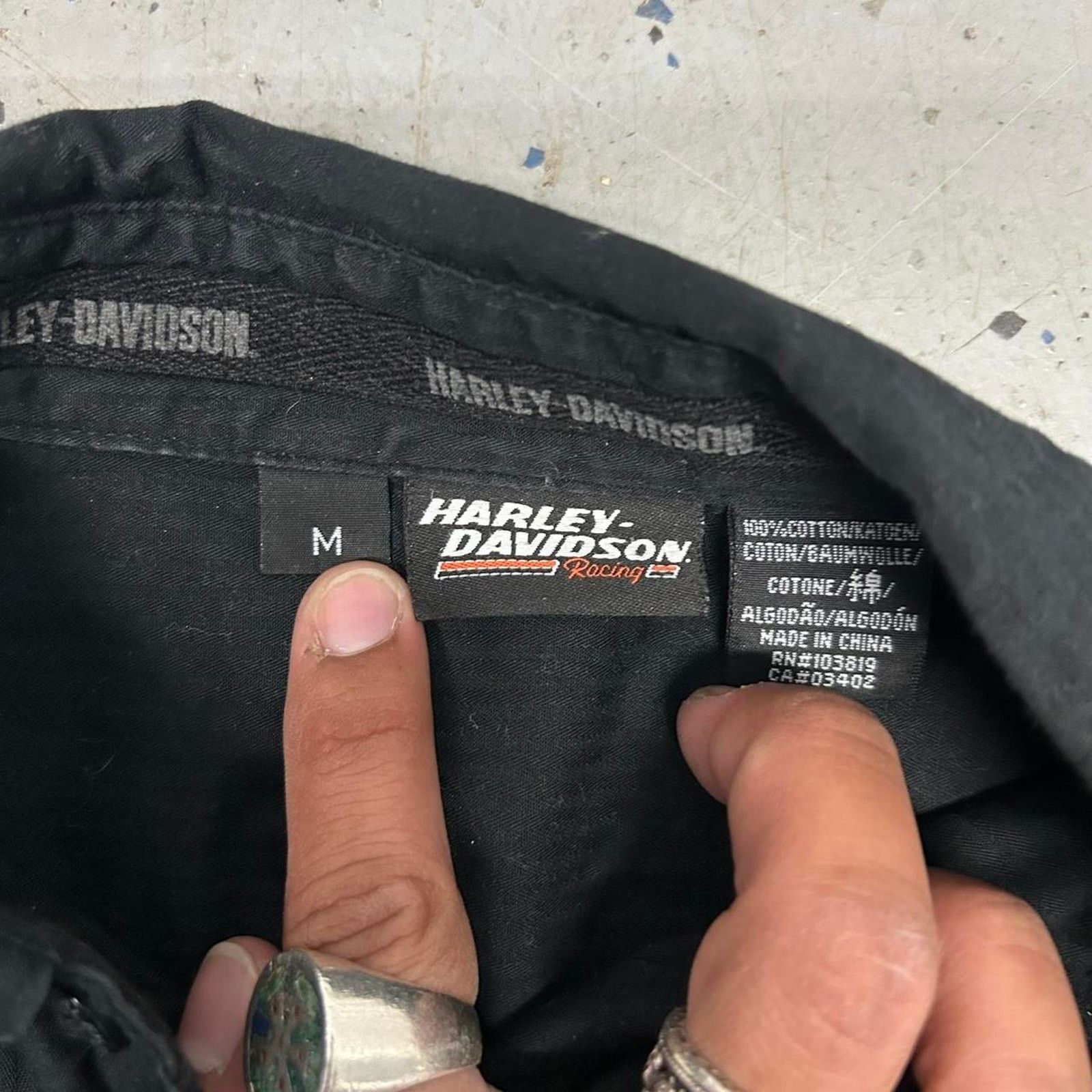 Harley Davidson Y2K Black Harley Davidson button-up shirt Size US M / EU 48-50 / 2 - 3 Thumbnail