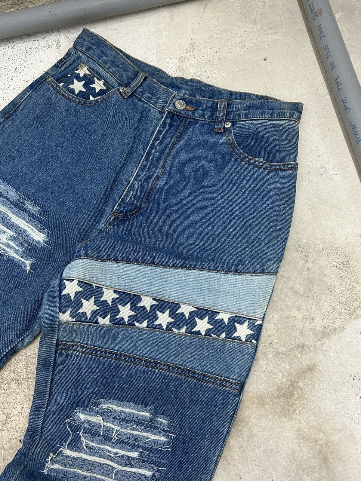Hysteric Glamour Flare Distressed Jean Denim Star Patch Size US 28 / EU 44 - 8 Thumbnail