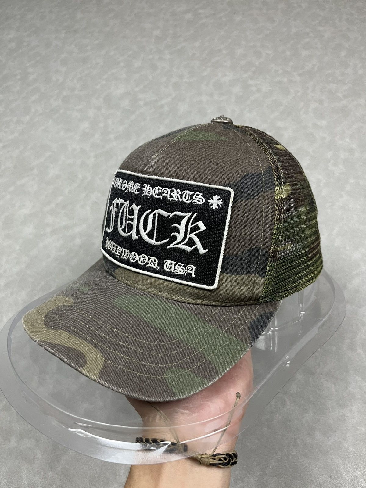 Chrome Hearts Chrome Hearts “FUCK” camo hat Size ONE SIZE - 7 Thumbnail