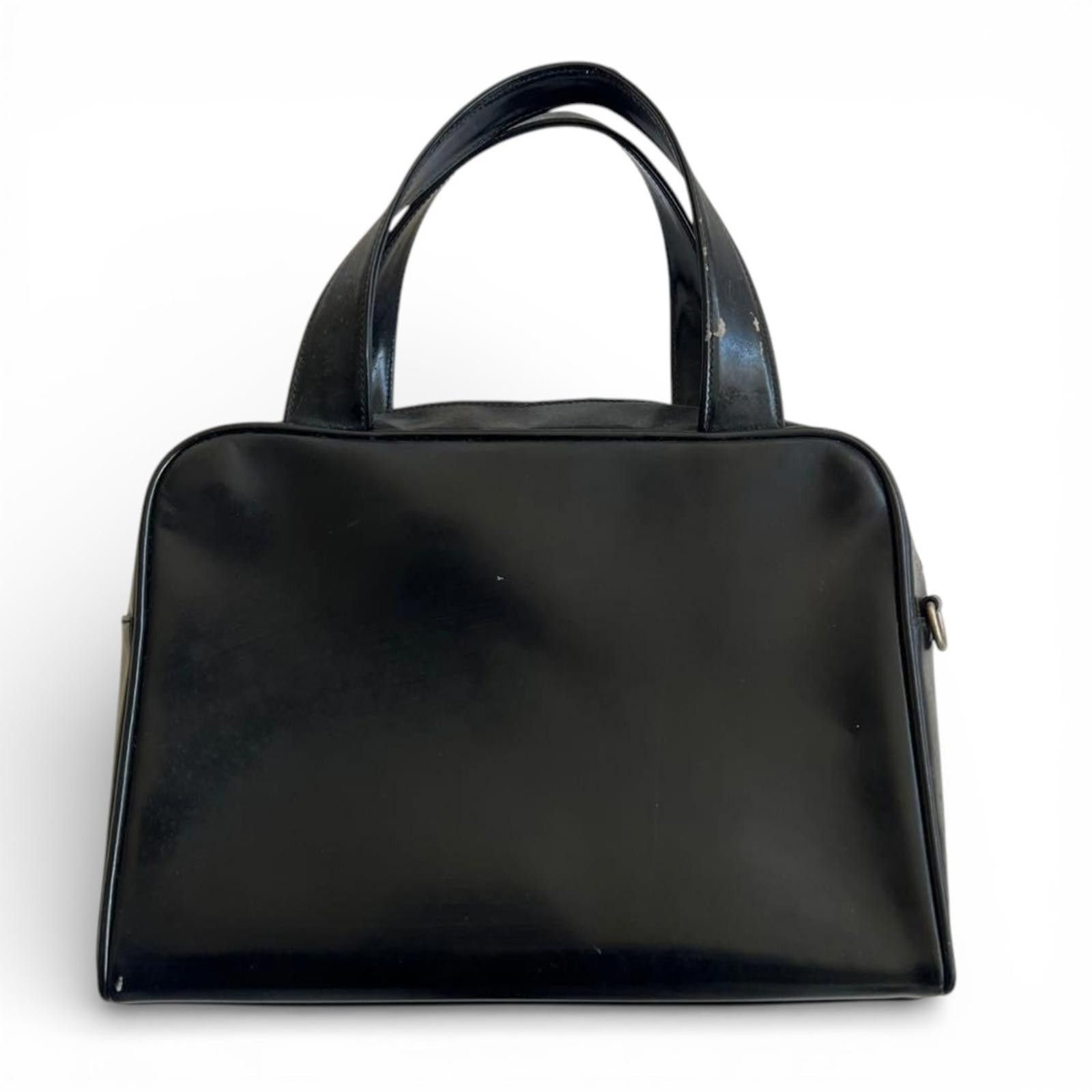 Gucci Gucci - Vintage Black Leather Tote Bag Size ONE SIZE - 5 Thumbnail