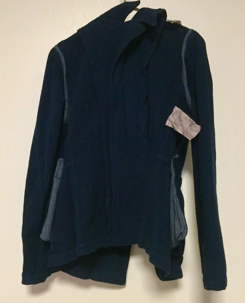 Comme des Garcons Navy Blue Cotton Jacket by Comme des Garcons-2505 Size US S / EU 44-46 / 1 - 6 Thumbnail