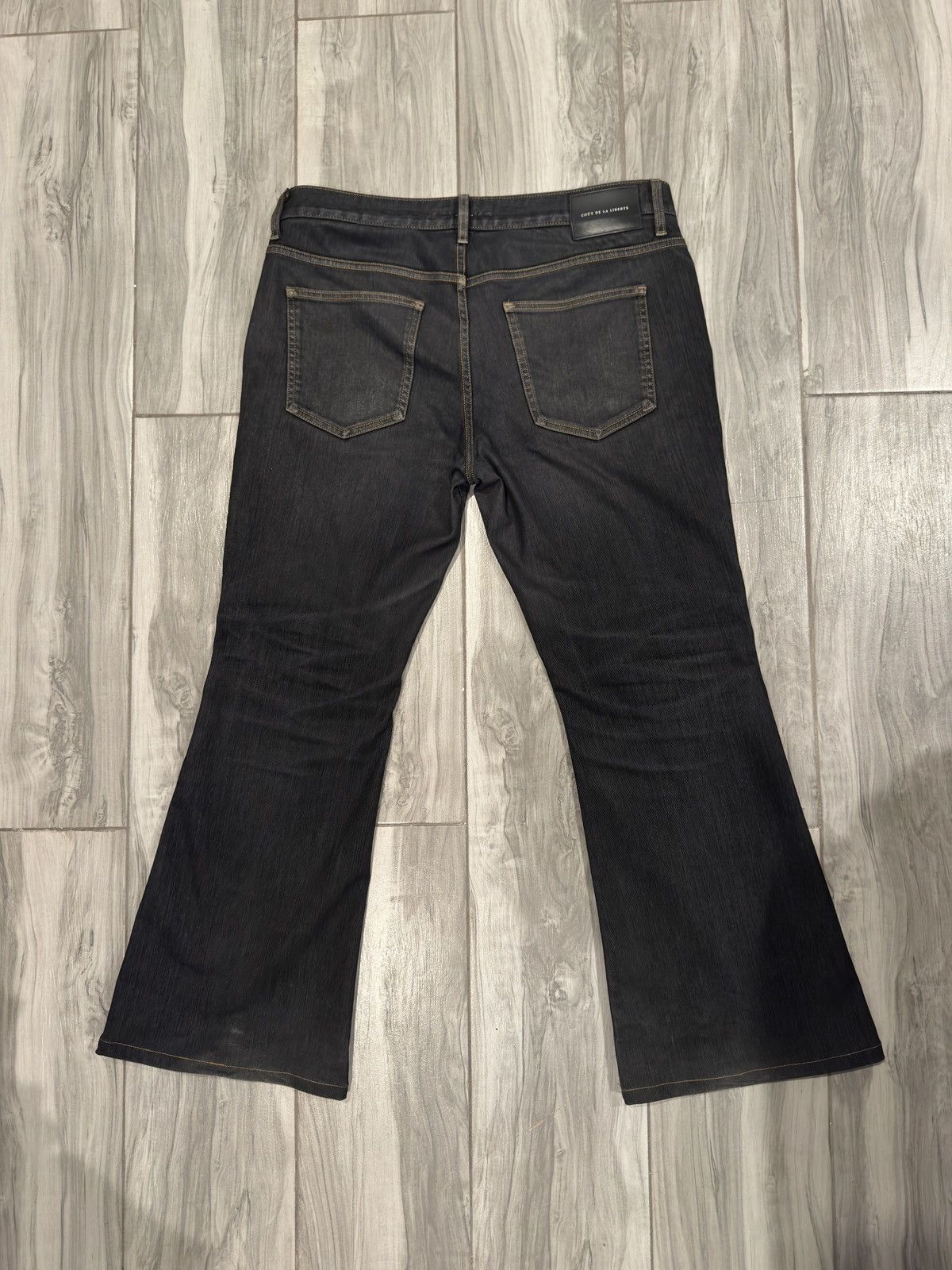Cout de la Liberte Jimmy Stretch Suede Denim Flare Size US 34 / EU 50 - 2 Thumbnail