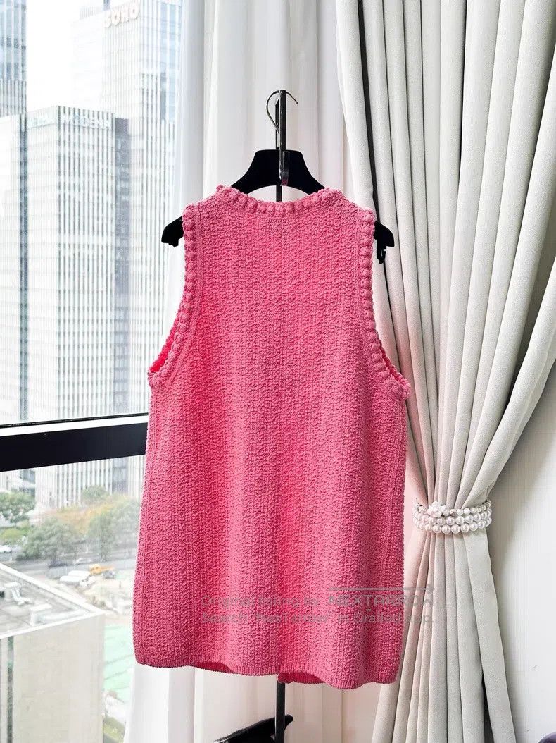 Chanel Chanel Four-pocket medium-long knitted vest Size XS / US 0-2 / IT 36-38 - 3 Thumbnail