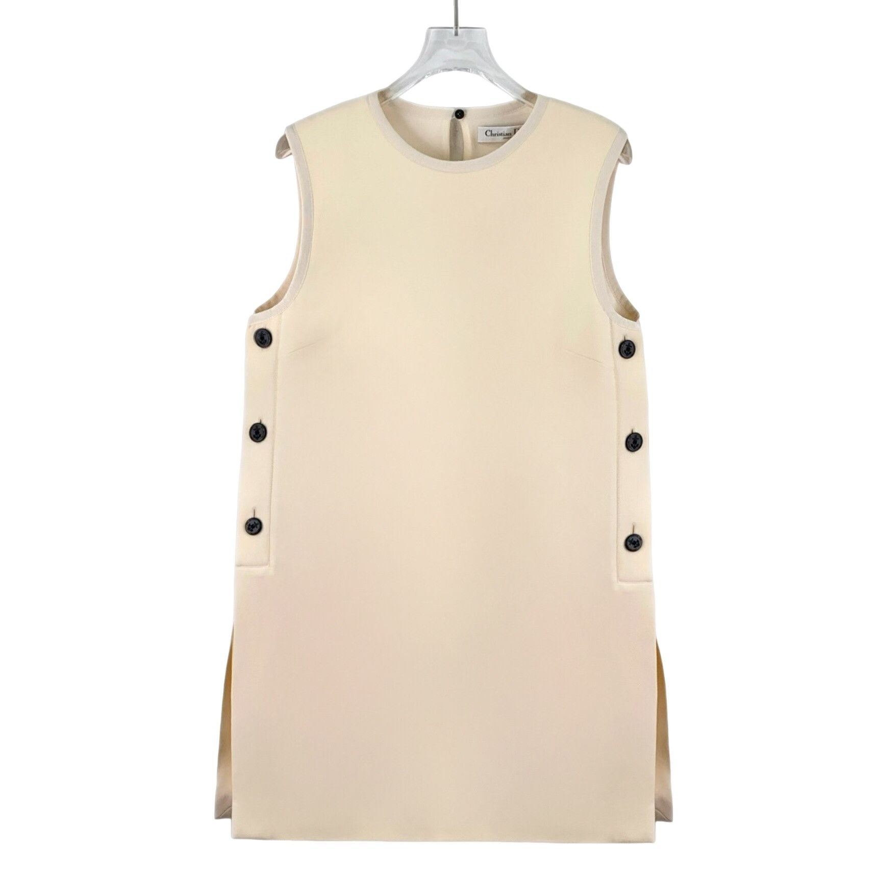 Dior Dior Button Decor Wool Silk Mini Dress FR 38 Size S / US 4 / IT 40 - 1 Thumbnail