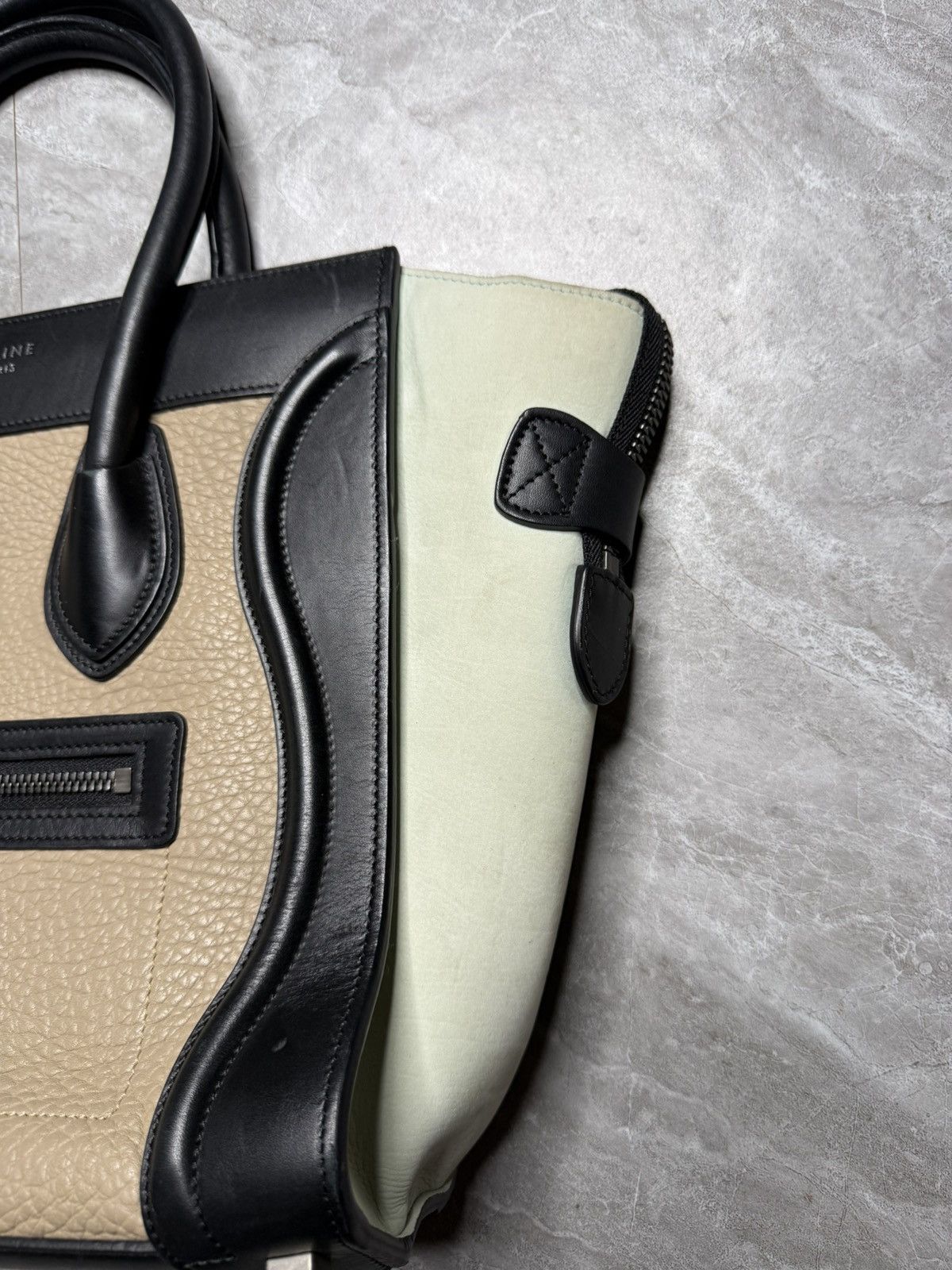 Celine Celine By Phoebe Philo Tricolor Micro Luggage Tote Bag Size ONE SIZE - 3 Thumbnail