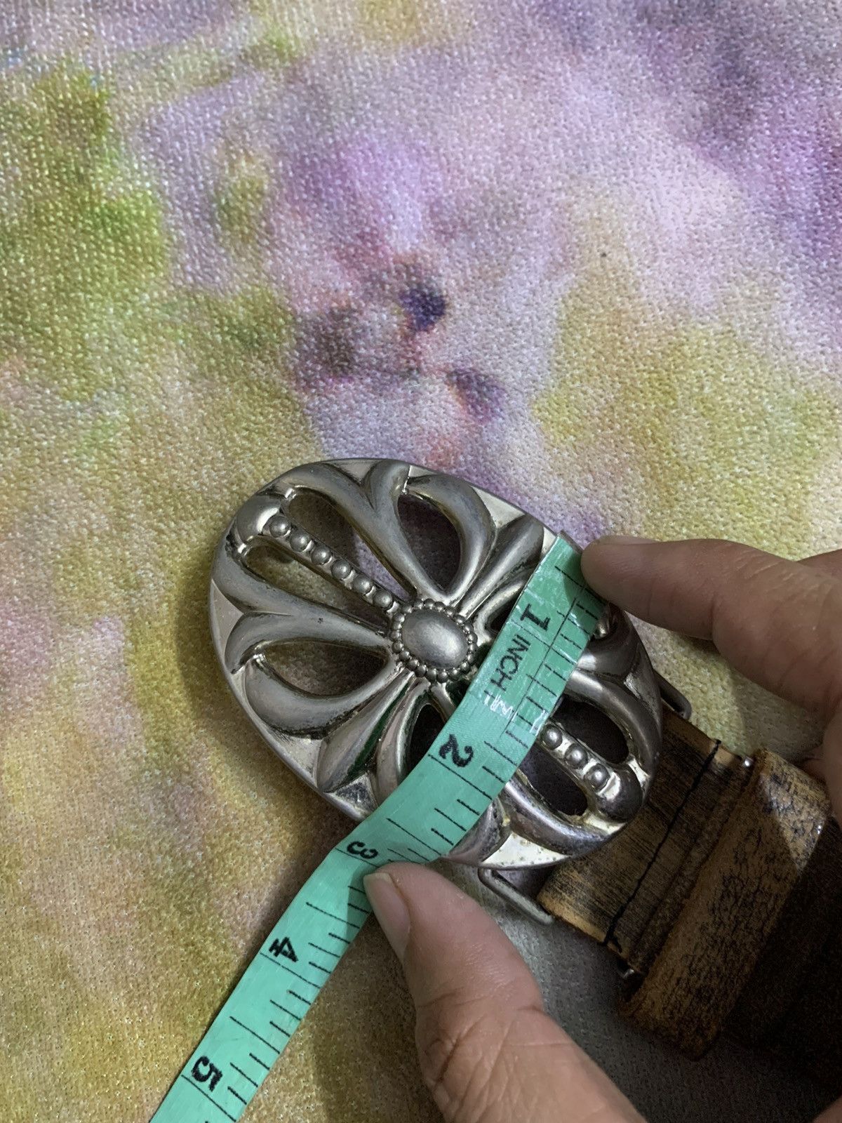 Japanese Brand Vintage CH Style Stainless Steel Leather Belt Size ONE SIZE - 9 Thumbnail