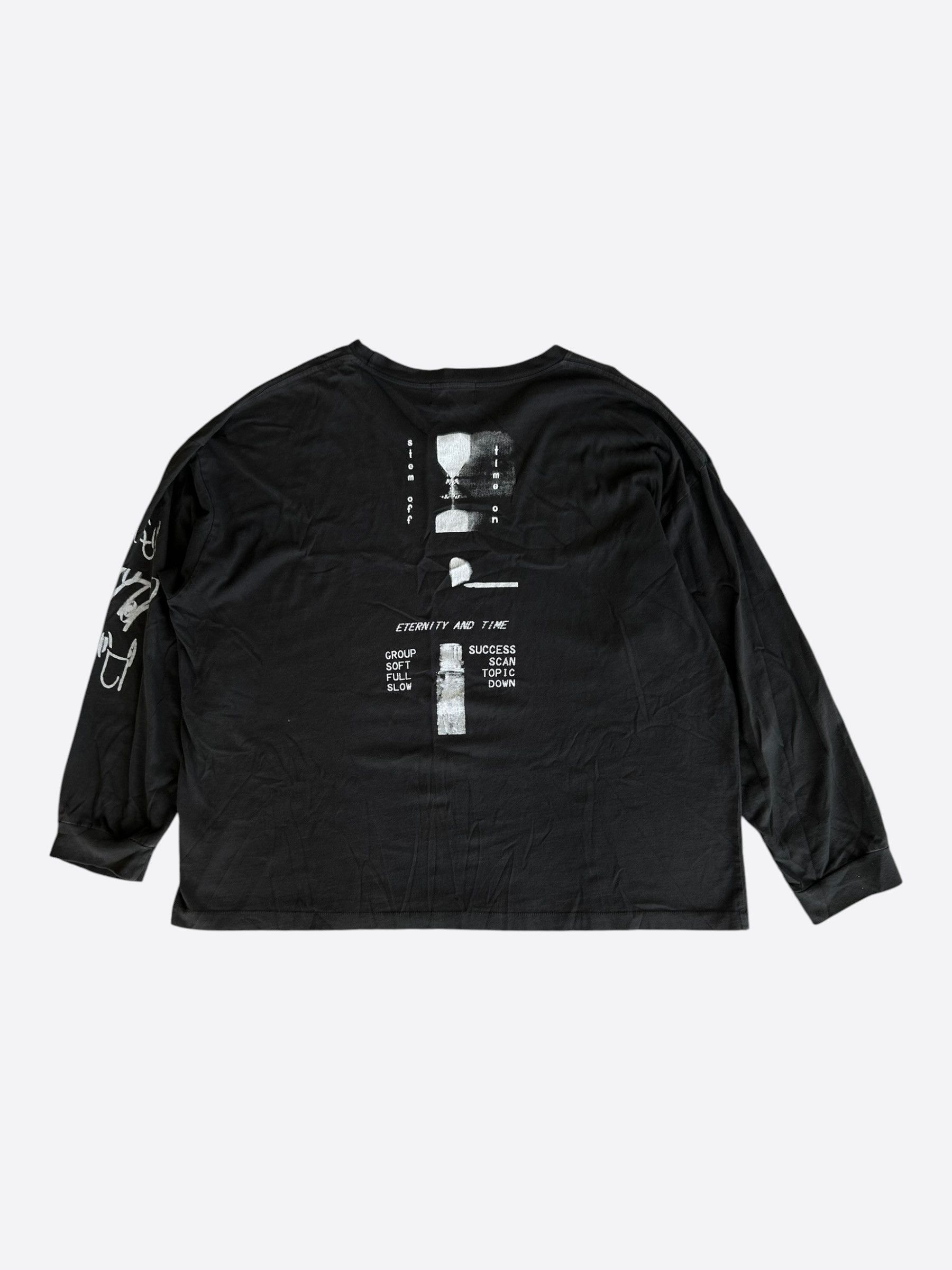 Enfants Riches Deprimes Black & White Eternity & Time Longsleeve T-Shirt Size US XL / EU 56 / 4 - 2 Thumbnail
