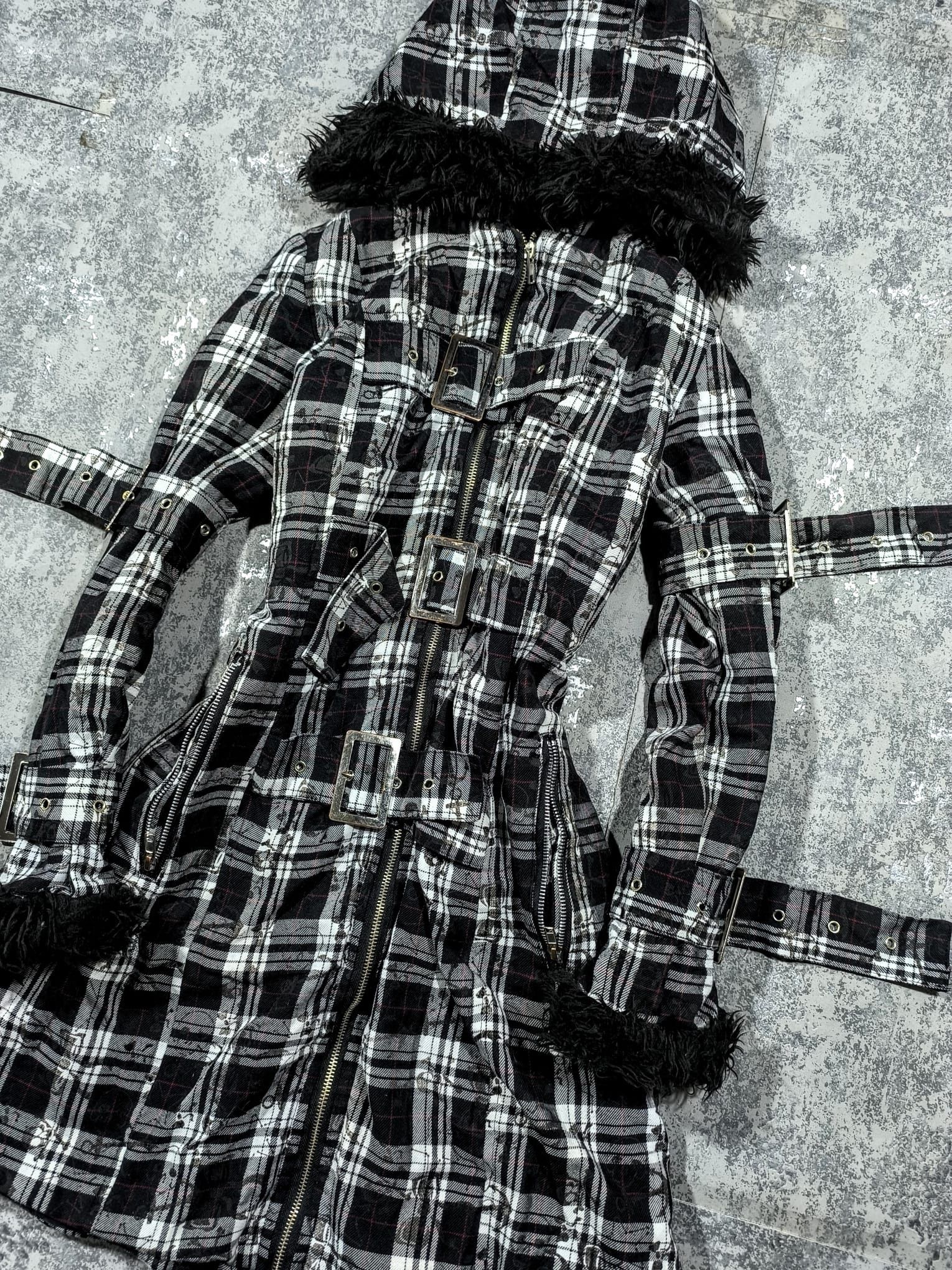 Tripp NYC Hell Bunny Celina Tartan Bondage Straps Coat Size XS / US 0-2 / IT 36-38 - 11 Thumbnail