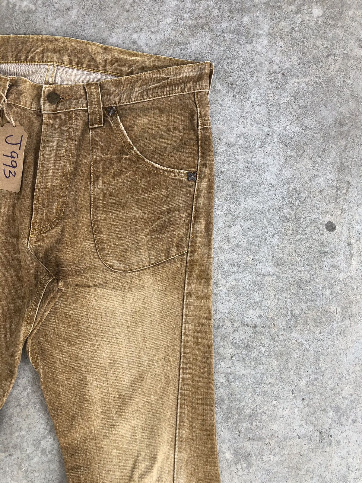Lee Japanese Lee Flared Jeans Distressed Jeans Size US 34 / EU 50 - 5 Thumbnail