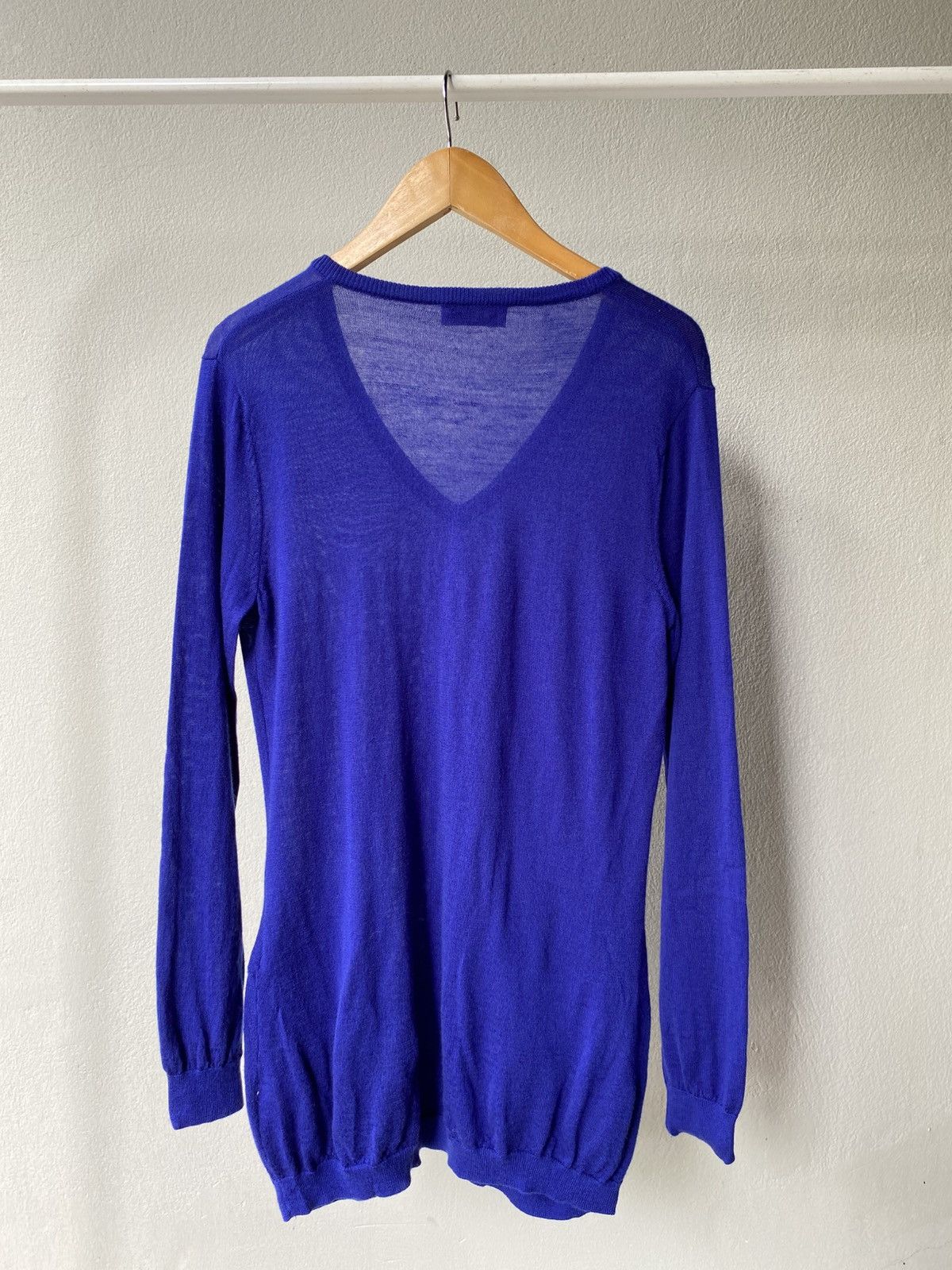 Moschino Moschino Blue Long-Sleeve Knitted dress Size S / US 4 / IT 40 - 10 Thumbnail