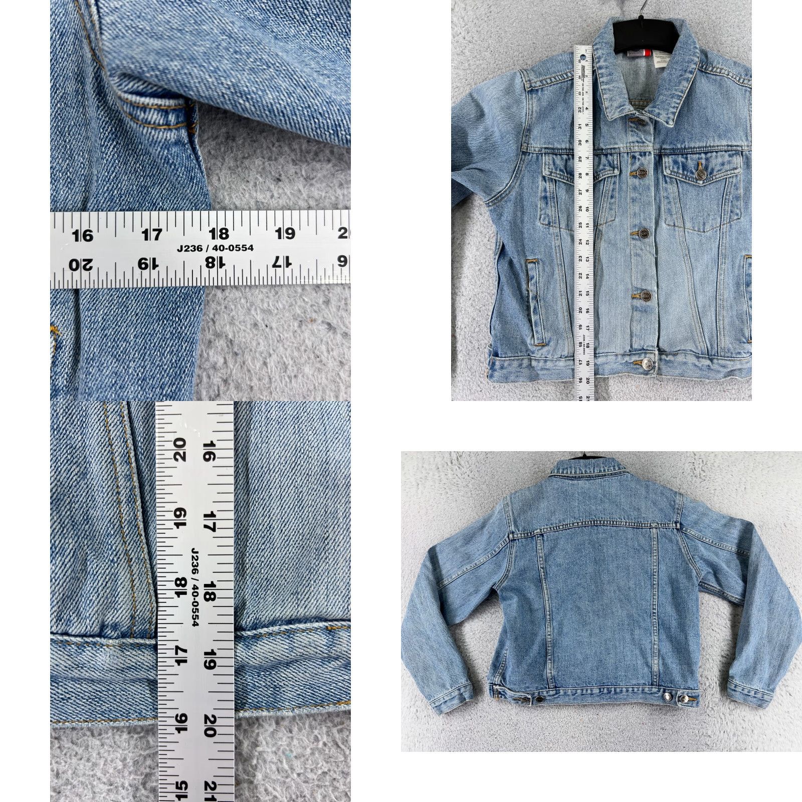 Vintage VINTAGE AriZona Jacket Blue Denim 80s 90s XL Girls Womens Pockets Button Embroidered Cotton Short Sleeve Denim Jacket Size 40" / US 18 - 8 Thumbnail