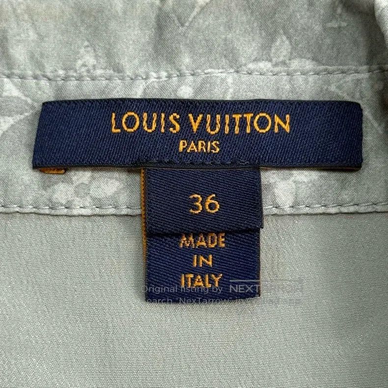 Louis Vuitton Louis Vuitton Cement grey old silk presbyopia full printed Size XS / US 0-2 / IT 36-38 - 5 Thumbnail
