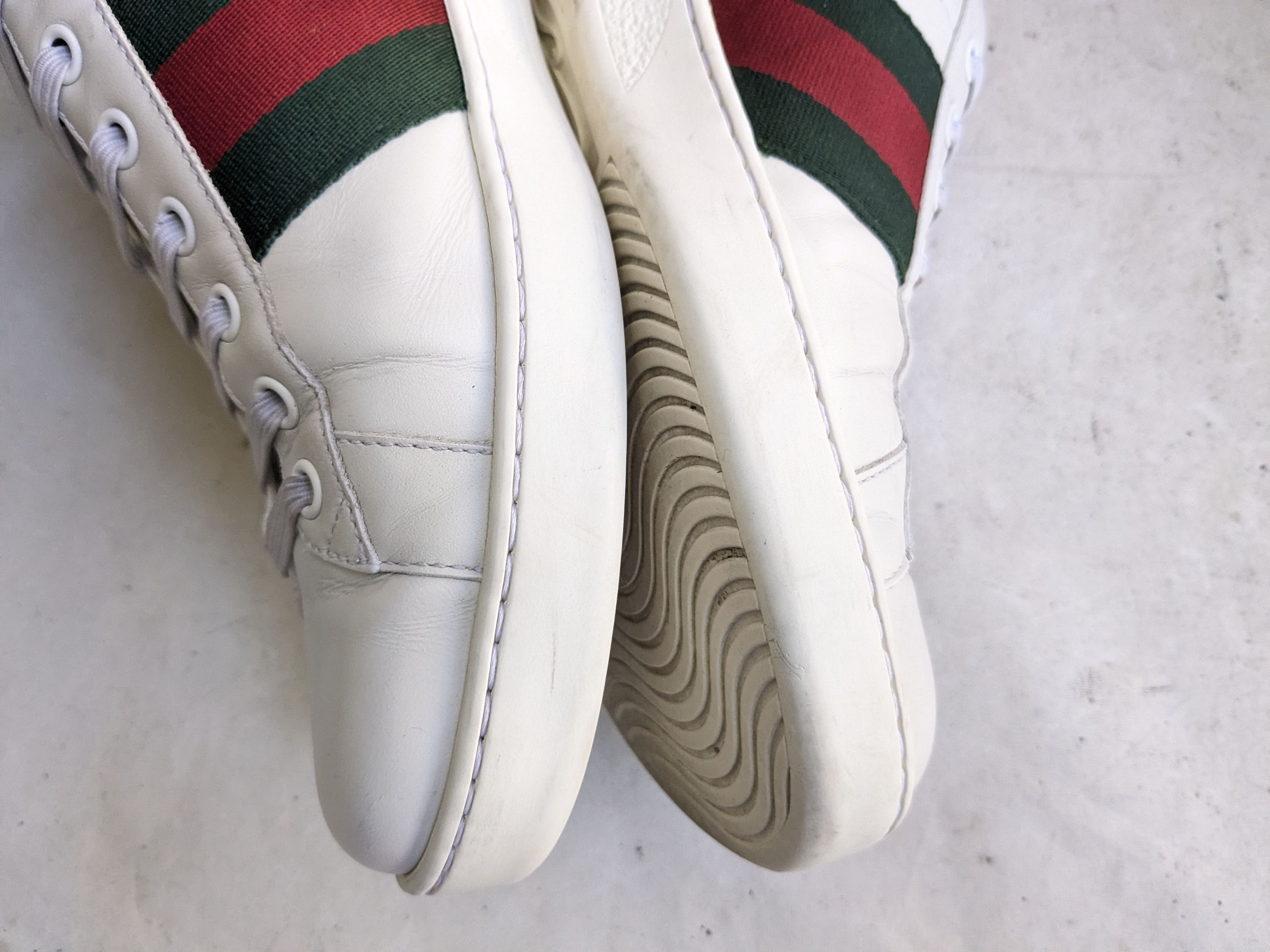 Gucci Gucci Ace Sneakers Bee White 8.5 Low Tops Size US 8.5 / EU 41-42 - 12 Thumbnail
