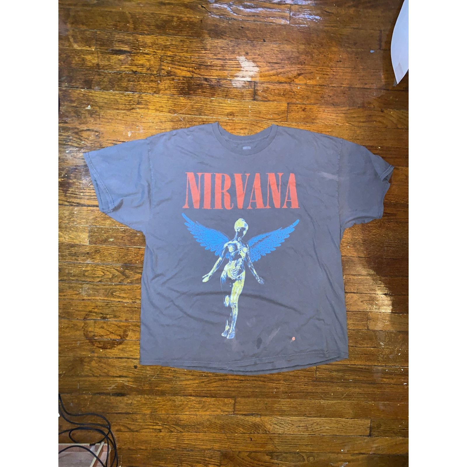 NIRVANA Tシャツ 1993年　giant Giant × Nirvana Nirvana In Utero 1993 Giant Tag Single Stitch T