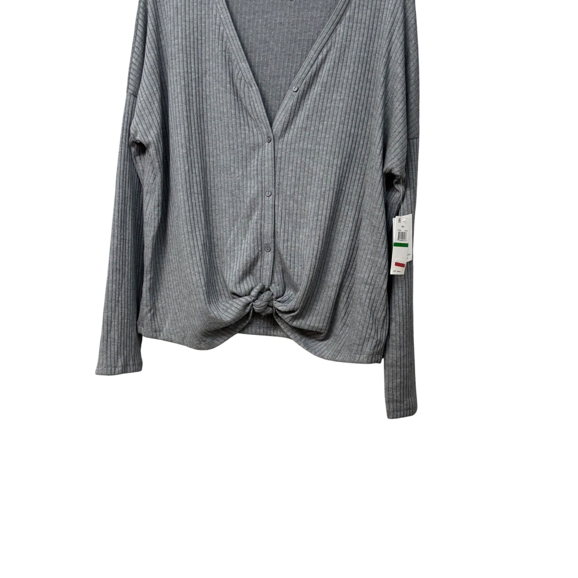 Other Tinsel Long Sleeve V-neck, Button Front Ribbed Cardigan Top Size ONE SIZE - 10 Thumbnail