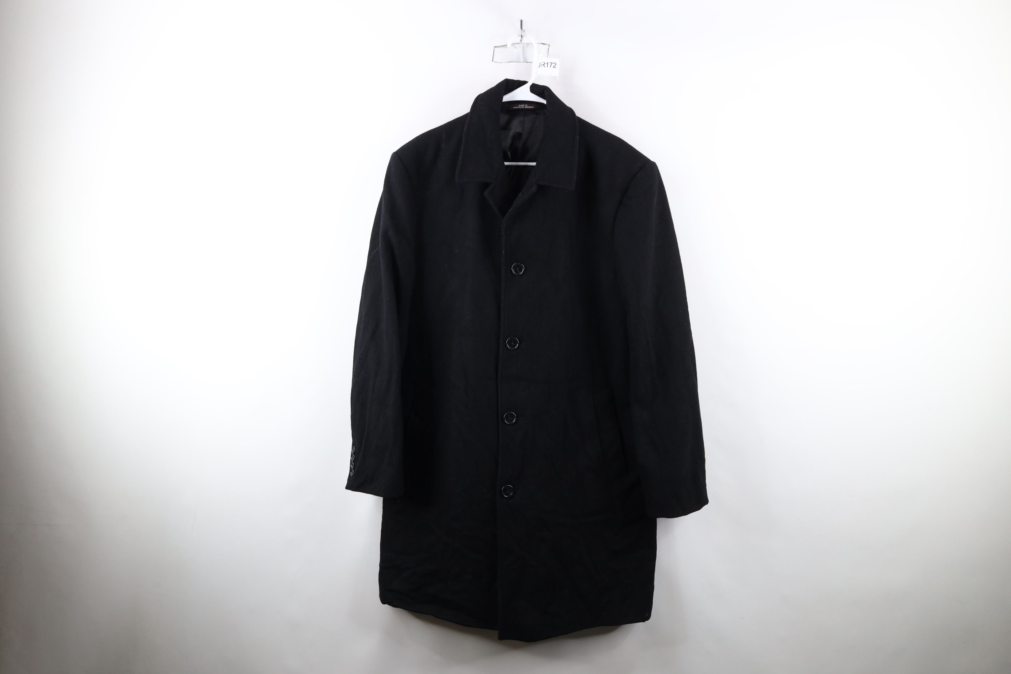 Michael Kors × Vintage Michael Kors Wool Blend Trench Coat Overcoat Jacket Black Size US XL / EU 56 / 4 - 1 Thumbnail