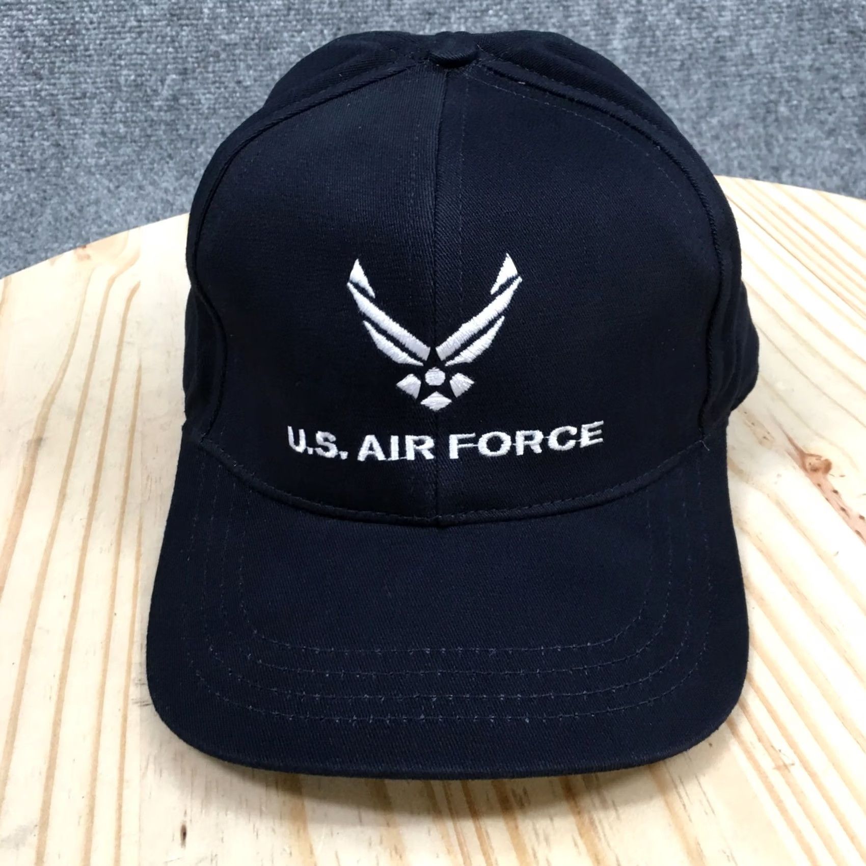 Vintage US Air Force Baseball Cap Unisex Black One Size Fitted Curved Brim Embroidered Size ONE SIZE - 2 Thumbnail