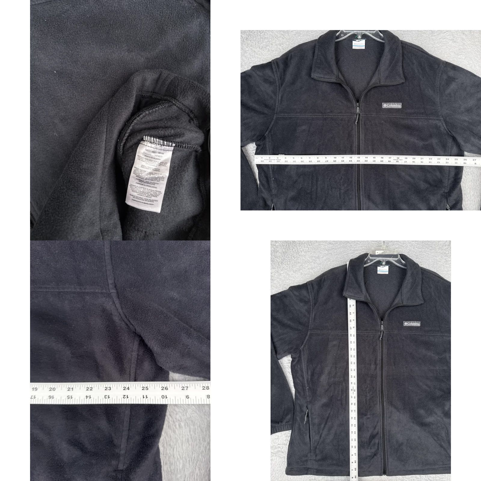 Vintage Columbia Jacket Mens 2XL Black Full Zip Pockets Fleece Outdoor Hiking Warm Size US XXL / EU 58 / 5 - 8 Thumbnail