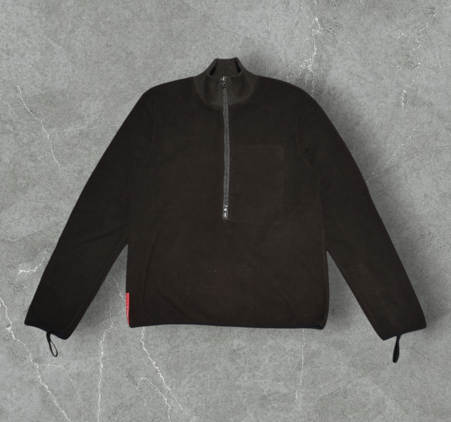 Prada Prada - Red Tab Half Zip Fleece Jacket Size US M / EU 48-50 / 2 - 2 Thumbnail