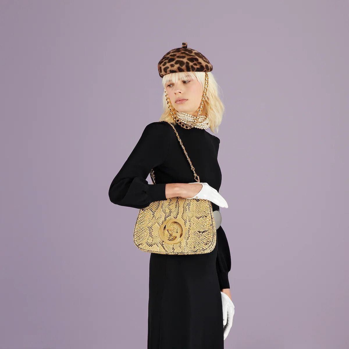 Gucci o1la5ras0526 Size: OS / Blondie Small Python Shoulder Bag Size ONE SIZE - 2 Thumbnail