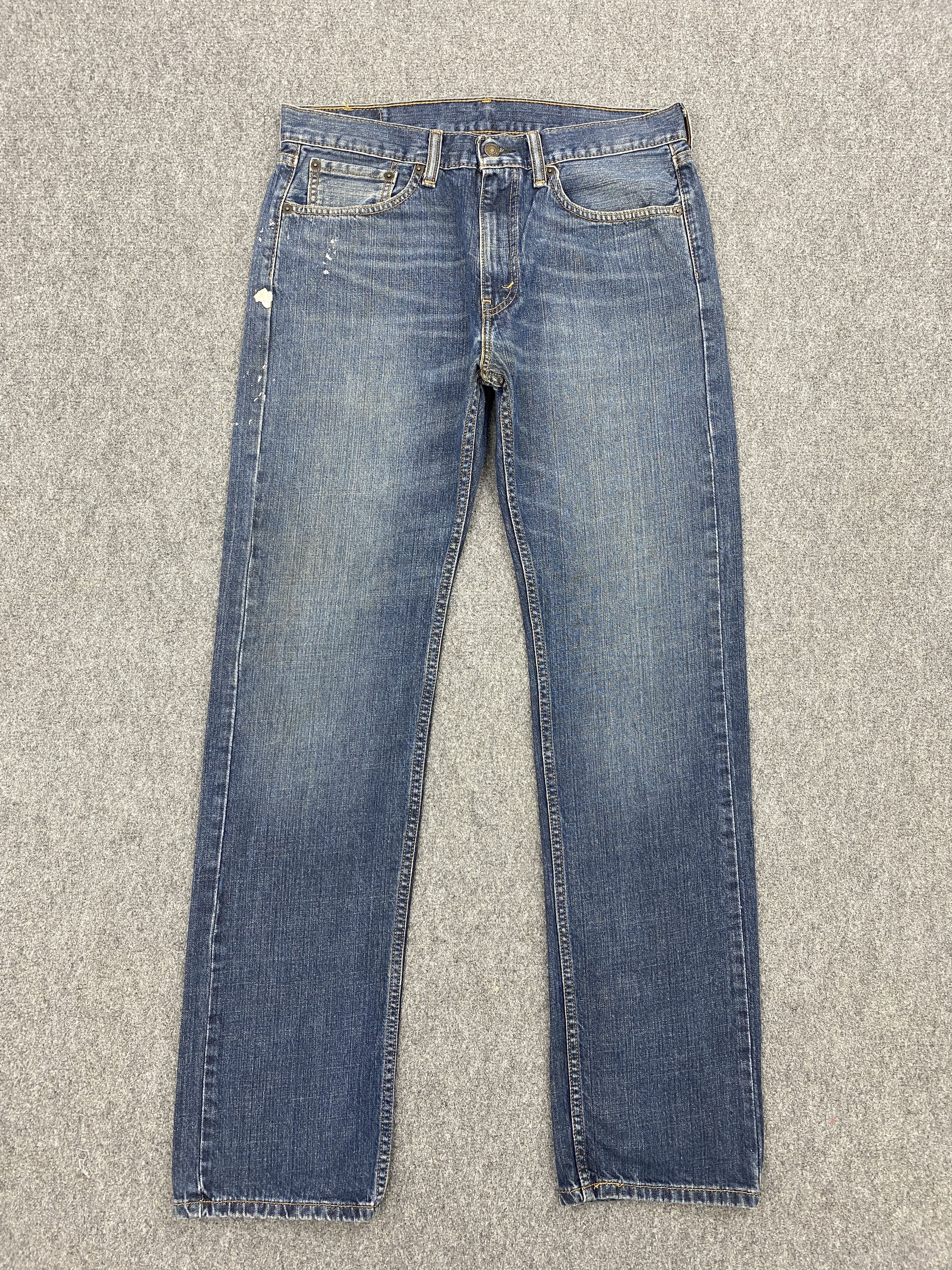 Levi's Splatter Paint Vintage Levi's 505 Faded Blue Jeans DP2648 Size US 33 - 1 Thumbnail