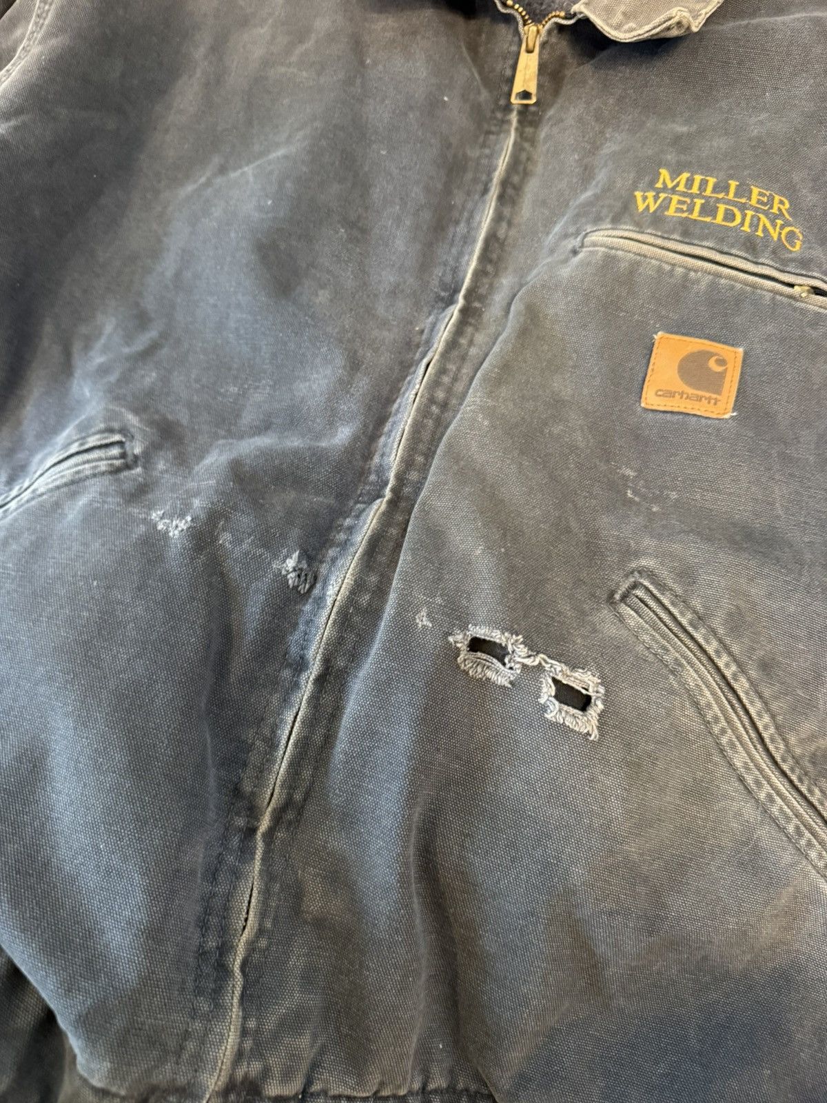 Carhartt Vintage 2000 Carhartt J97PTL Grey Detroit Jacket. Tagged 2XL Size US XXL / EU 58 / 5 - 4 Thumbnail