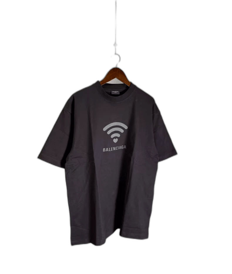 Balenciaga Balenciaga Black Wifi Signal Short Sleeve Shirt-yf Size US L / EU 52-54 / 3 - 1 Thumbnail
