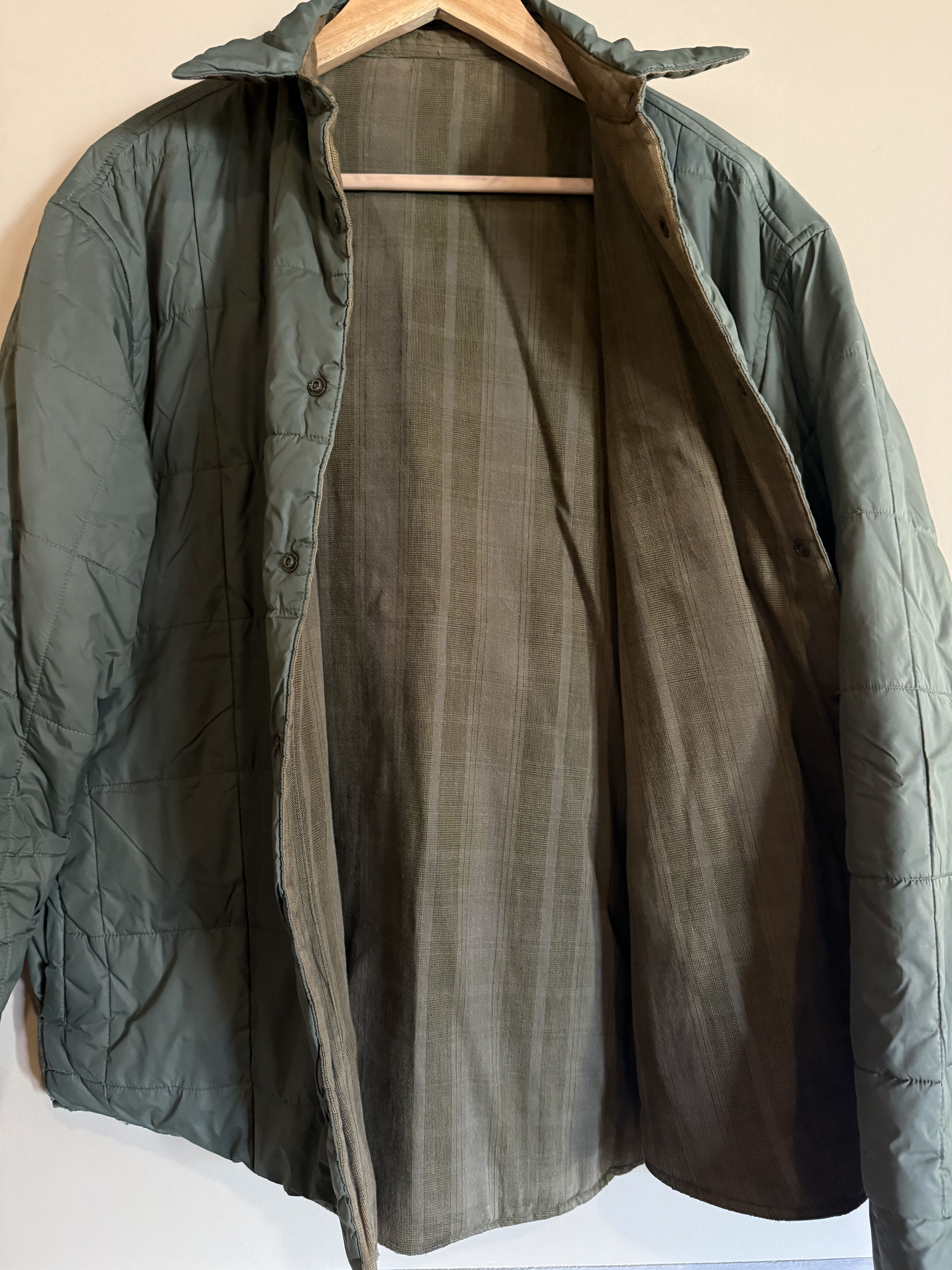 DC DC Quilted Reversible Green Snap Jacket, Men's Large Size US L / EU 52-54 / 3 - 4 Thumbnail