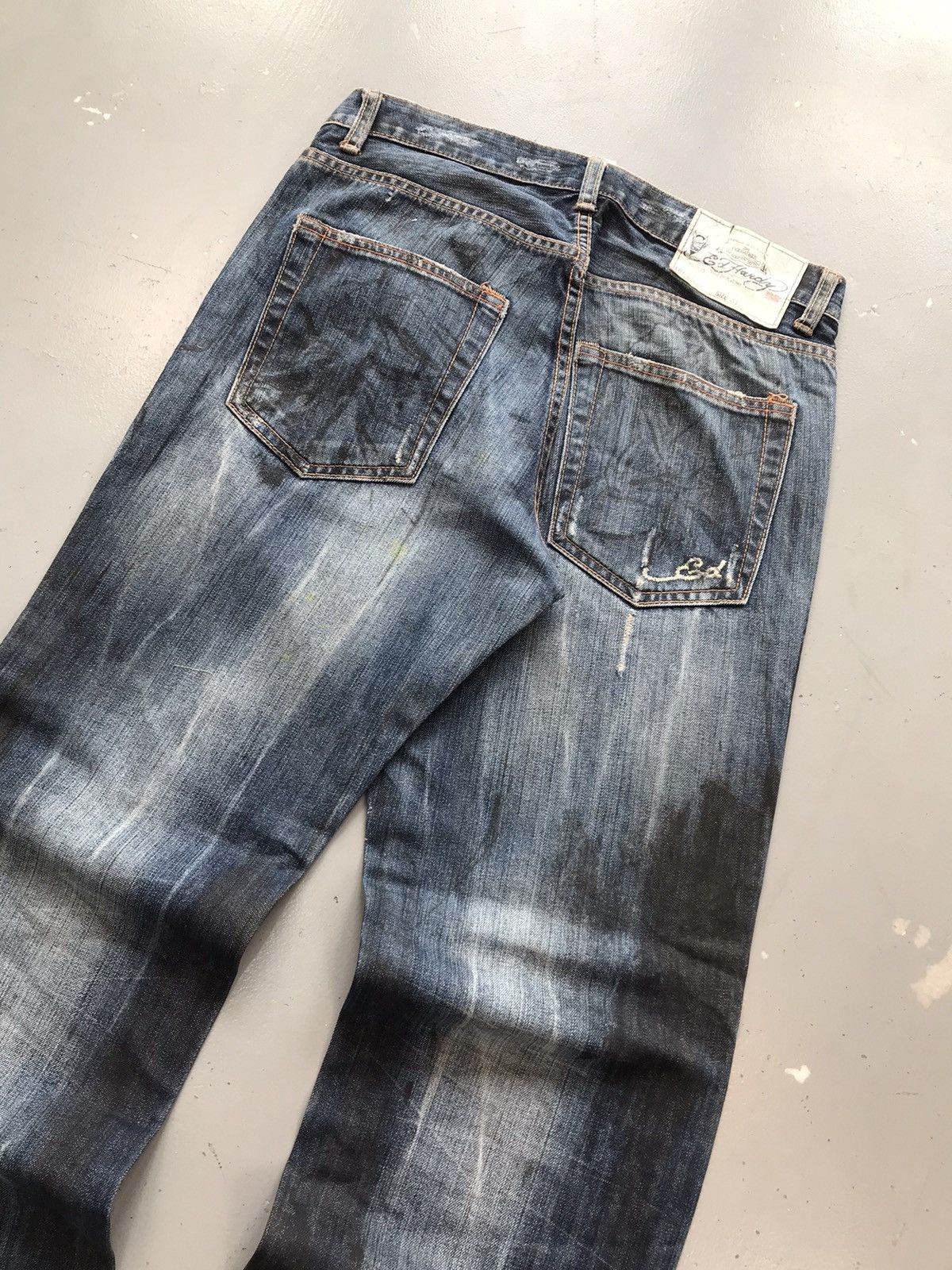 Ed Hardy × Vintage Vintage Edhardy dragons 🐉 embroidered denim Size US 34 / EU 50 - 11 Thumbnail