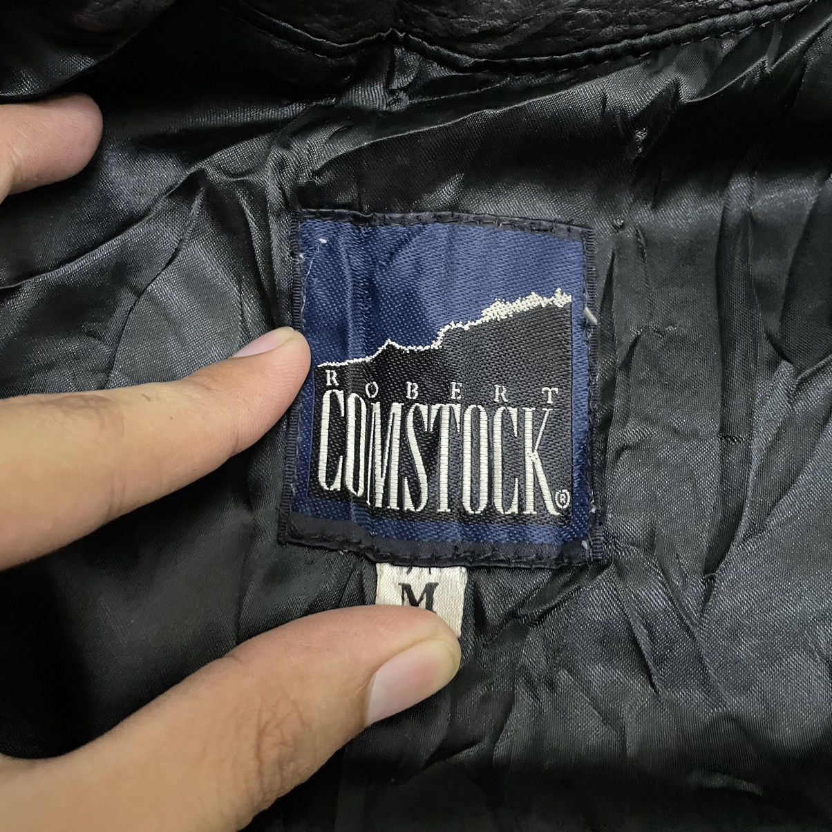 Genuine Leather × Vintage Vintage Robert Comstock Genuine Leather Jacket Size US L / EU 52-54 / 3 - 9 Thumbnail