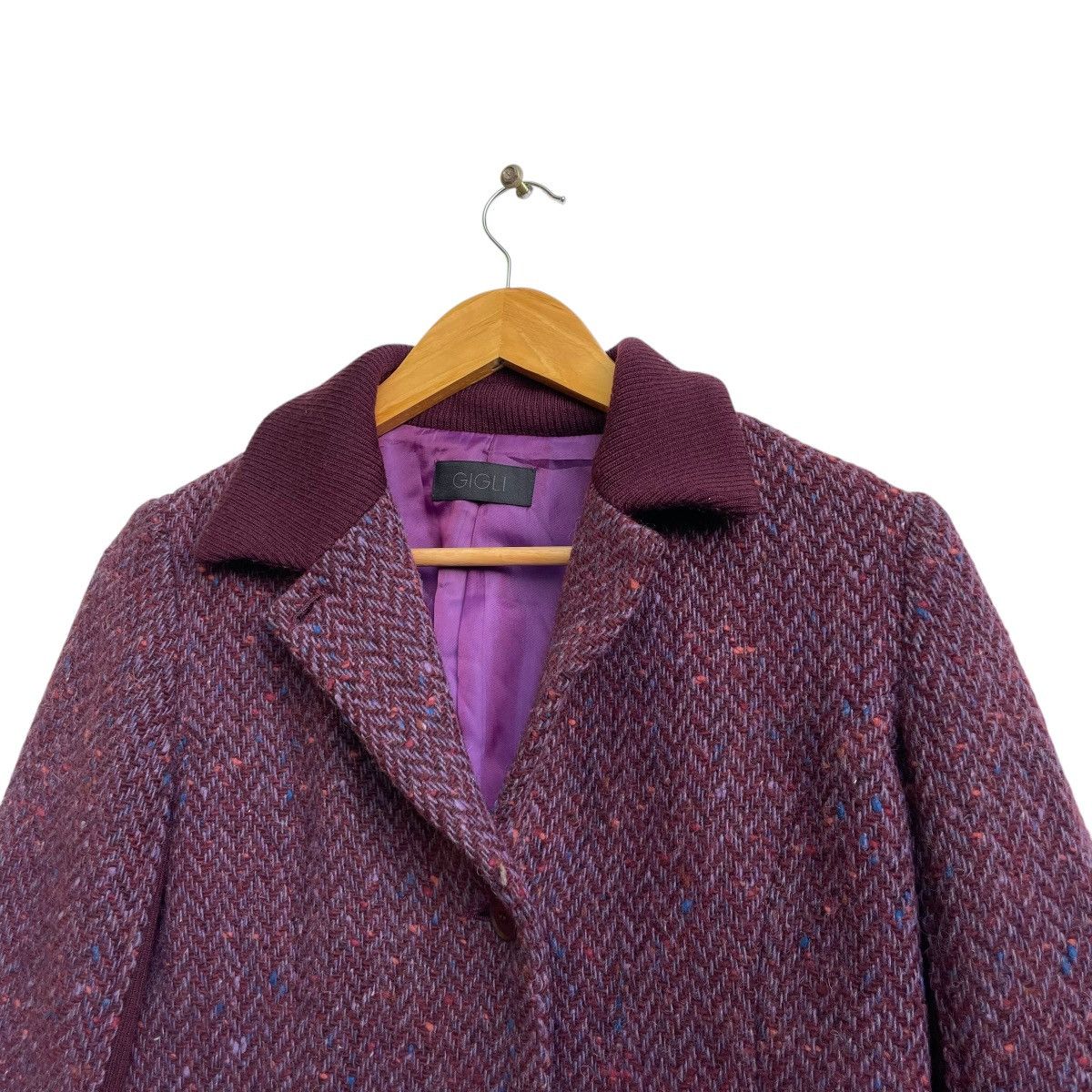 Romeo Gigli 💥Rare Gigli Tweed Casual Jacket Size M / US 6-8 / IT 42-44 - 3 Thumbnail