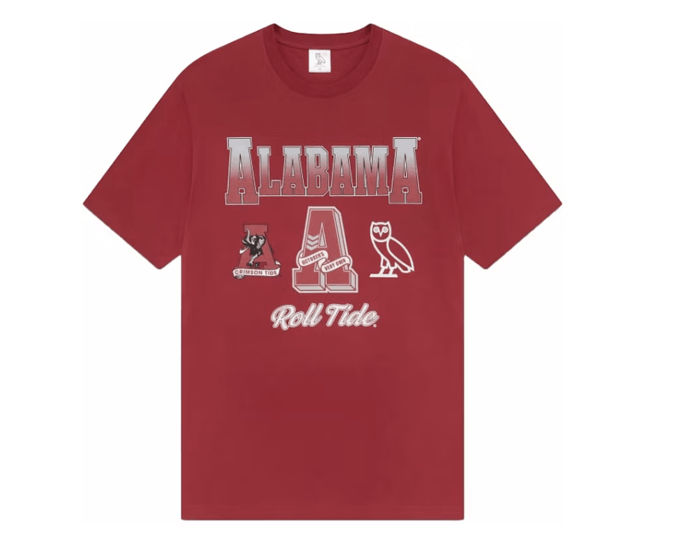 Drake OVO x NCAA Alabama Crimson Tide T-shirt Size US M / EU 48-50 / 2 - 2 Thumbnail