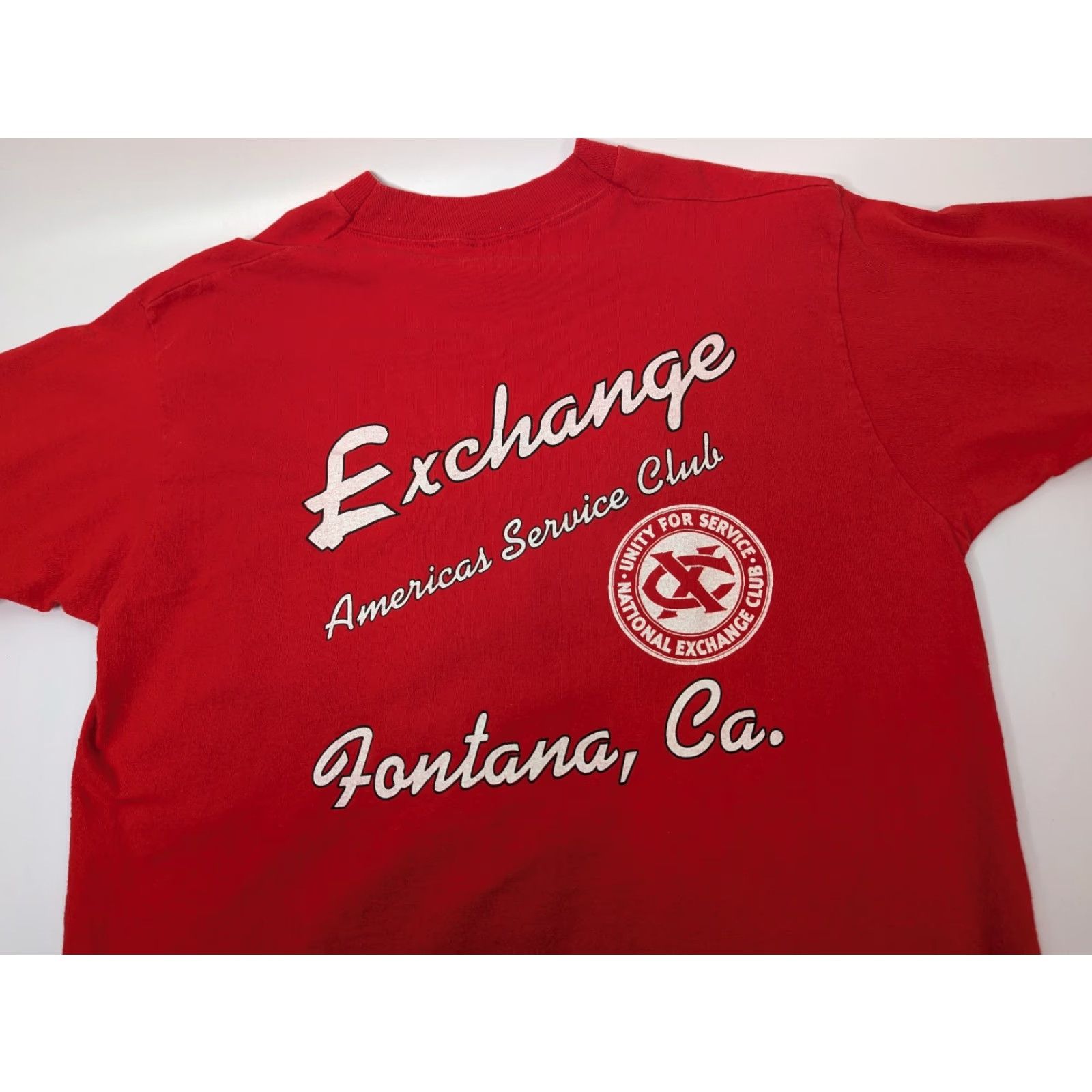 Fruit Of The Loom VINTAGE The Secret is Out! Fontana CA Red Single Stitch T Shirt Large Nike? Size US L / EU 52-54 / 3 - 5 Thumbnail