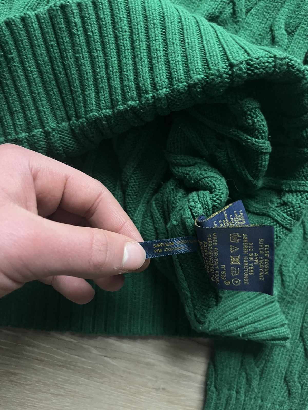 Polo Ralph Lauren Polo Ralph Lauren green cable knit oldmoney classy luxury Size M / US 6-8 / IT 42-44 - 8 Thumbnail