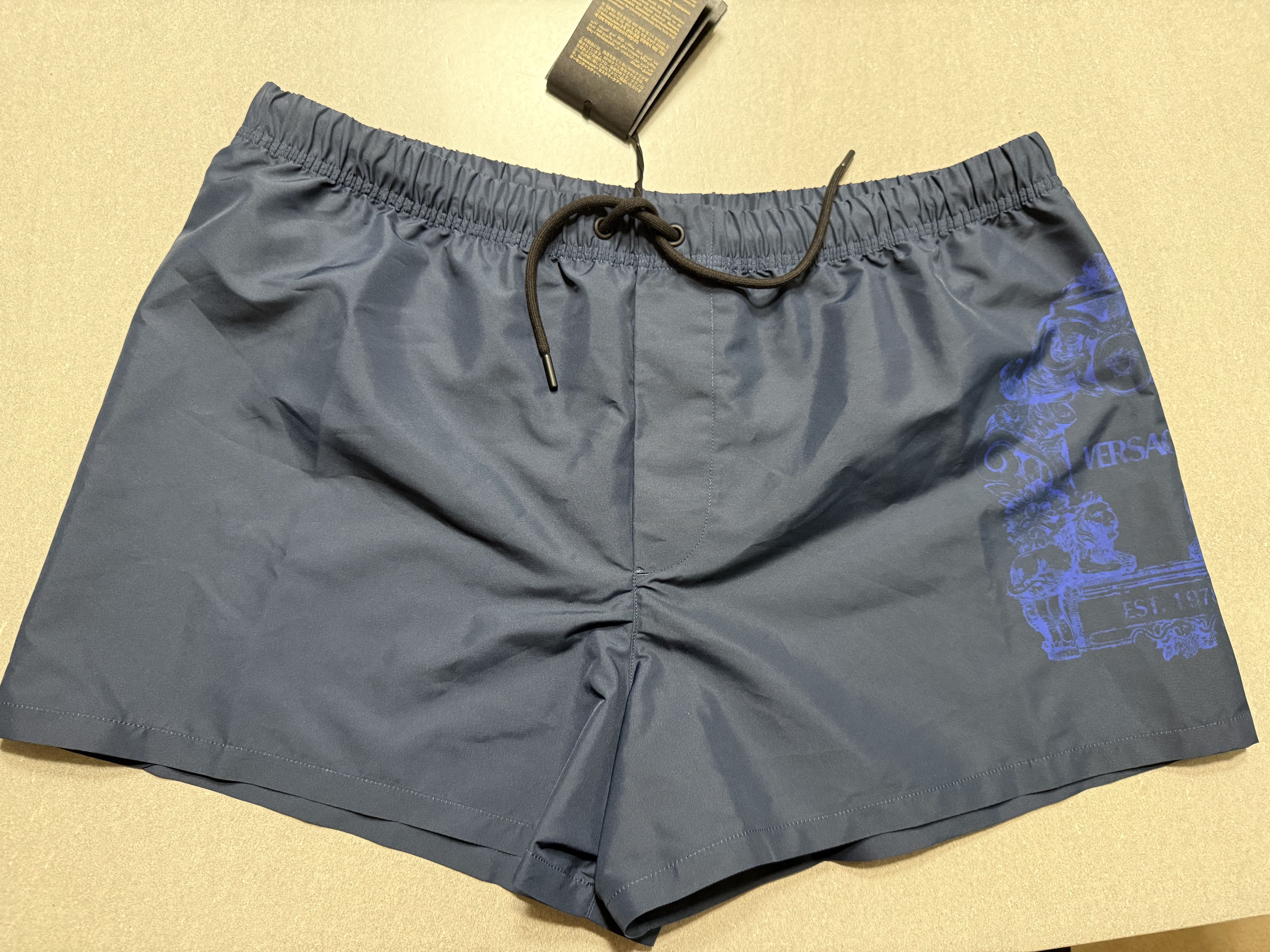 Versace VERSACE BLUE SWIM SHORTS BATHING SUIT SIZE 7 APPR LARGE Size US 34 / EU 50 - 2 Thumbnail