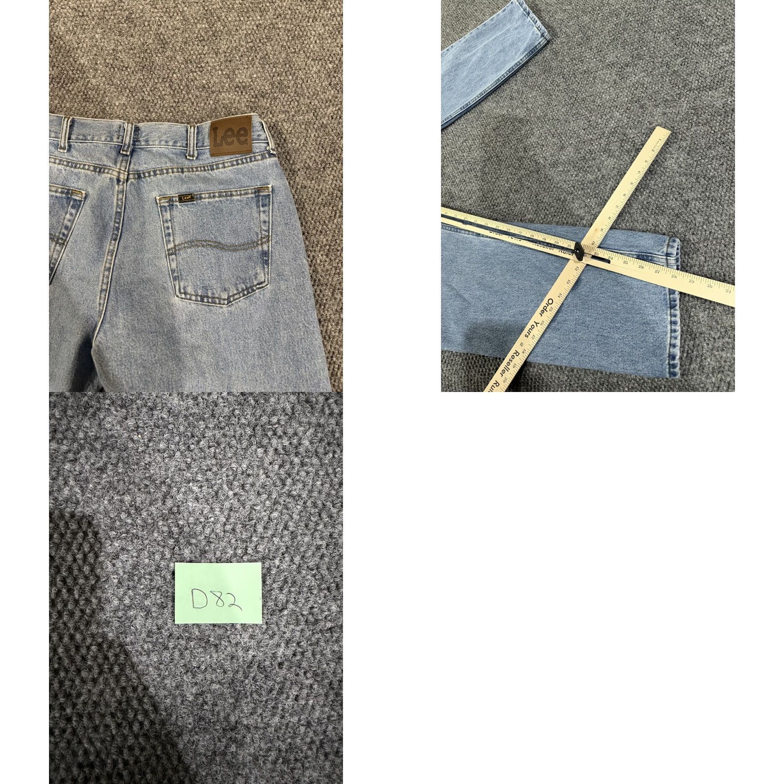 Lee Lee Regular Fit Jeans Mens 36x30 Blue Straight Leg Light Wash Denim 5 Pocket Jeans Regular Fit Mens 36 Blue Light Wash Straight Leg Size US 36 / EU 52 - 8 Thumbnail